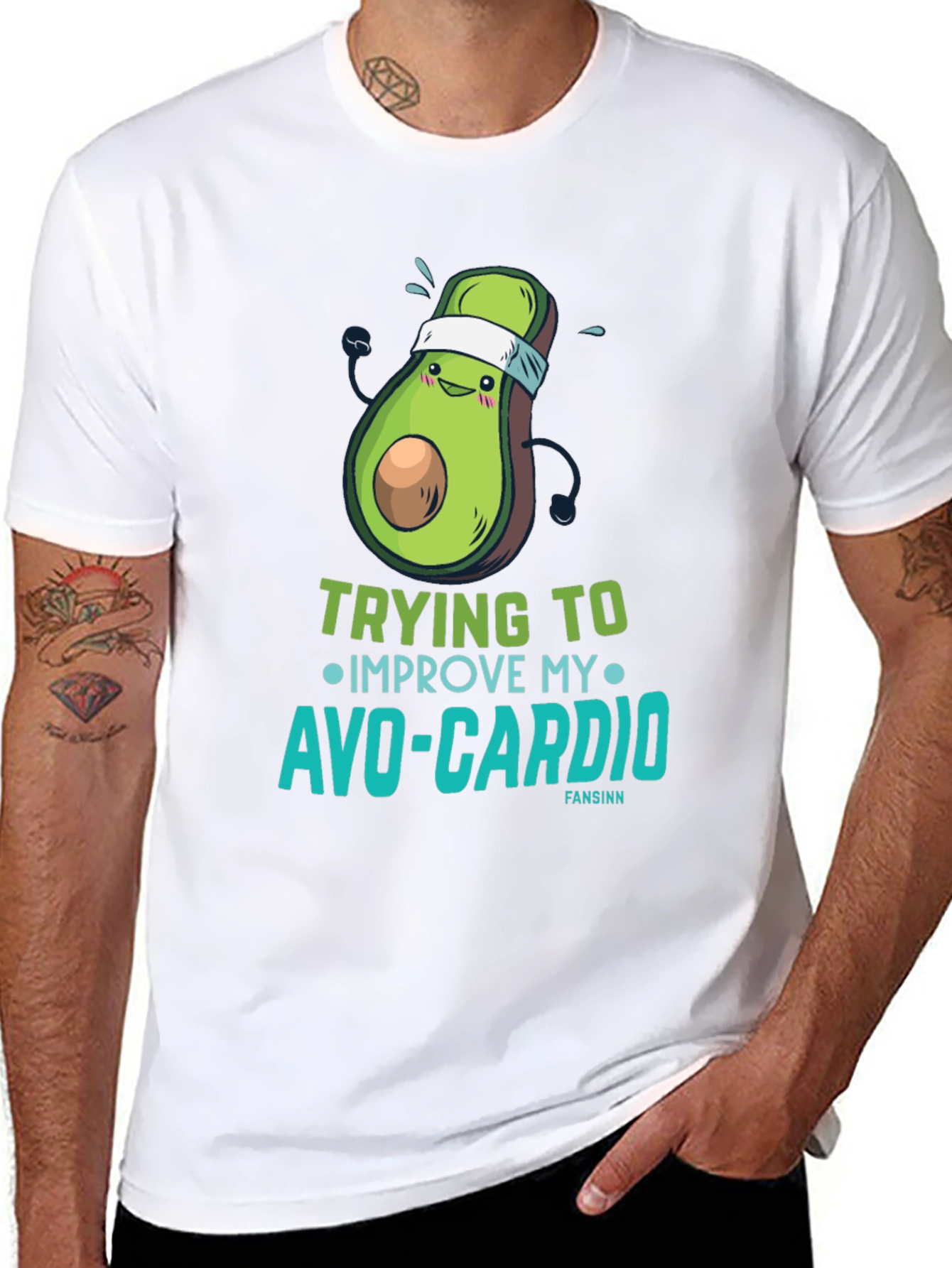 Avo-Cardio Mens Graphic T-Shirt