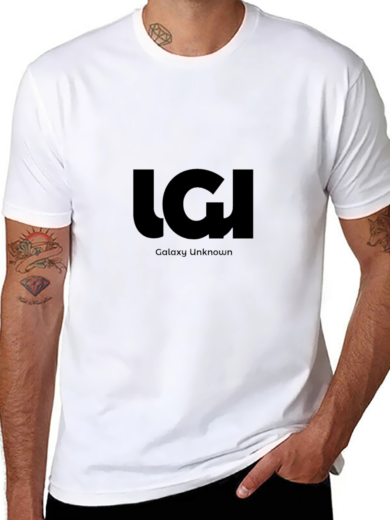 Galaxy Unknown Black T-Shirt: Modern Comfortable Fit