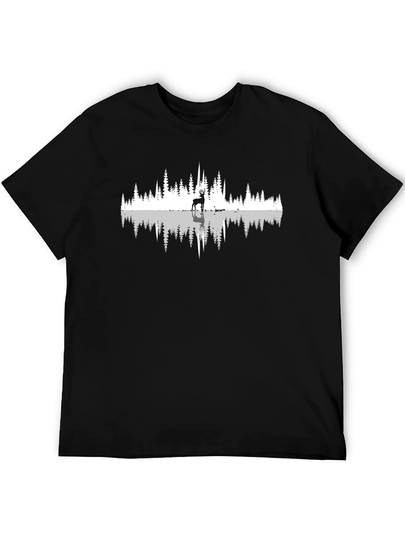 Nature Reflection Graphic Tee - Black