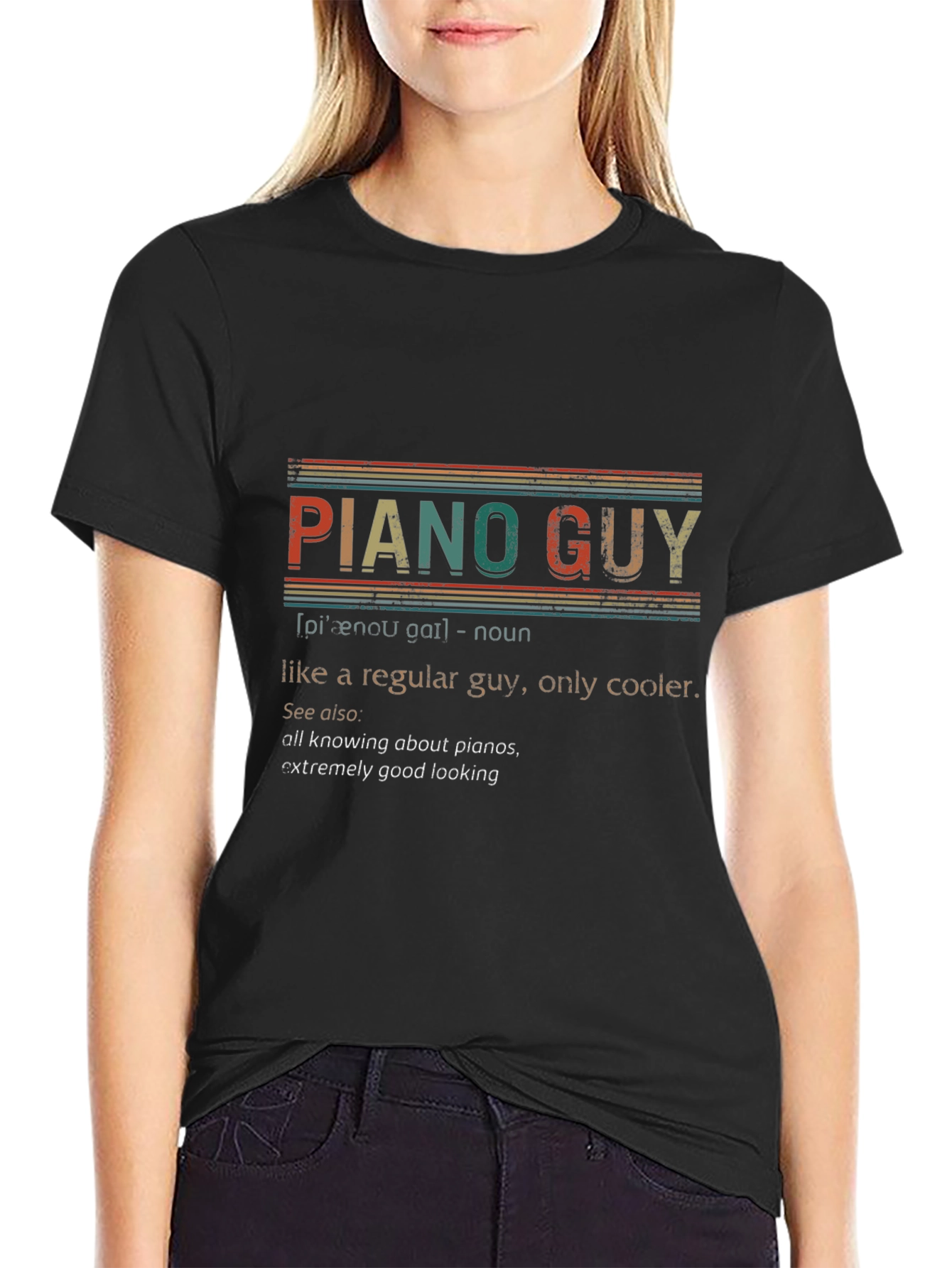 Piano Guy T-Shirt: Cool Musician Definition Tee