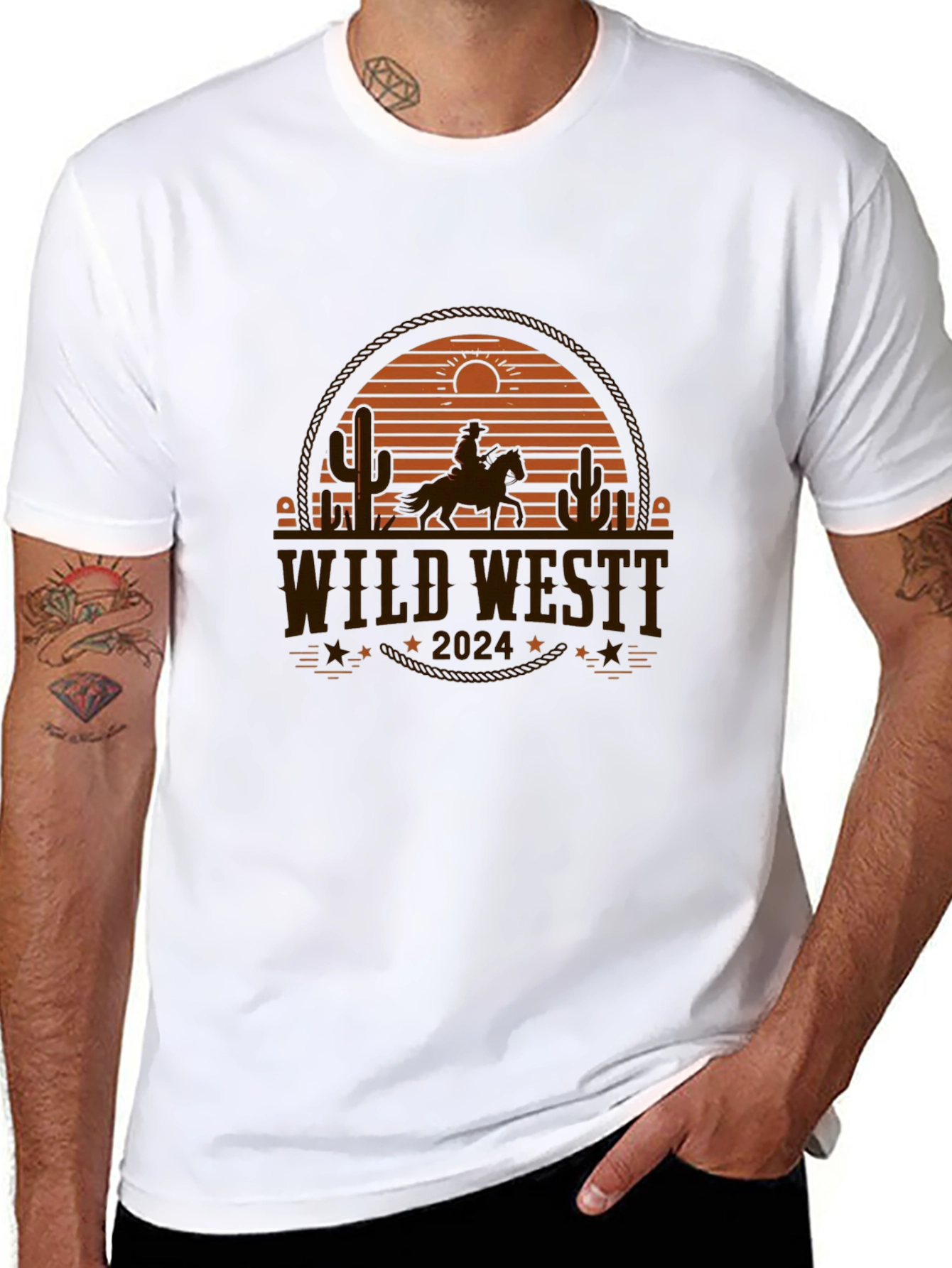 Wild West 2024 Graphic Tee - Western Style
