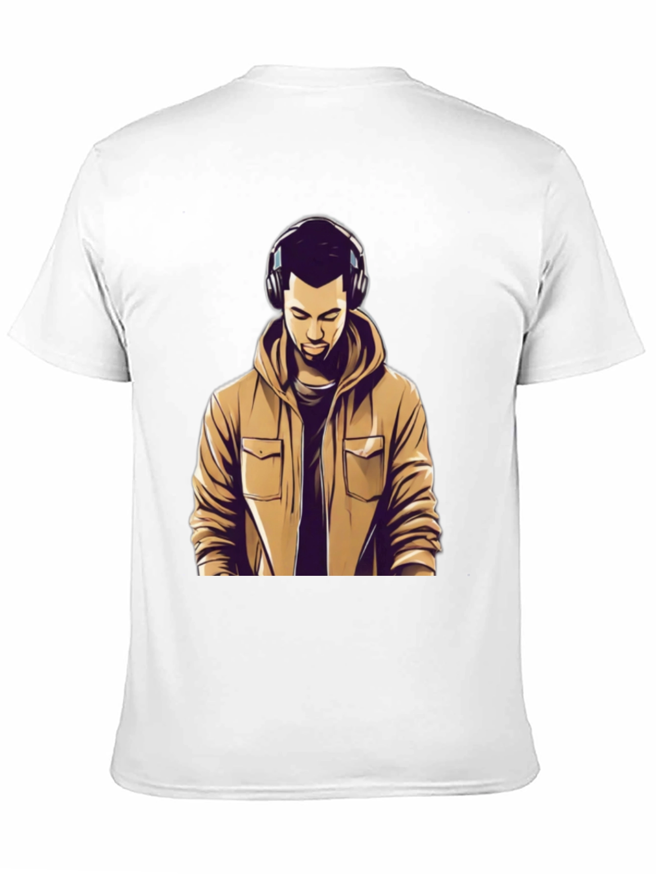 Graphic Tee: Man with Headphones
