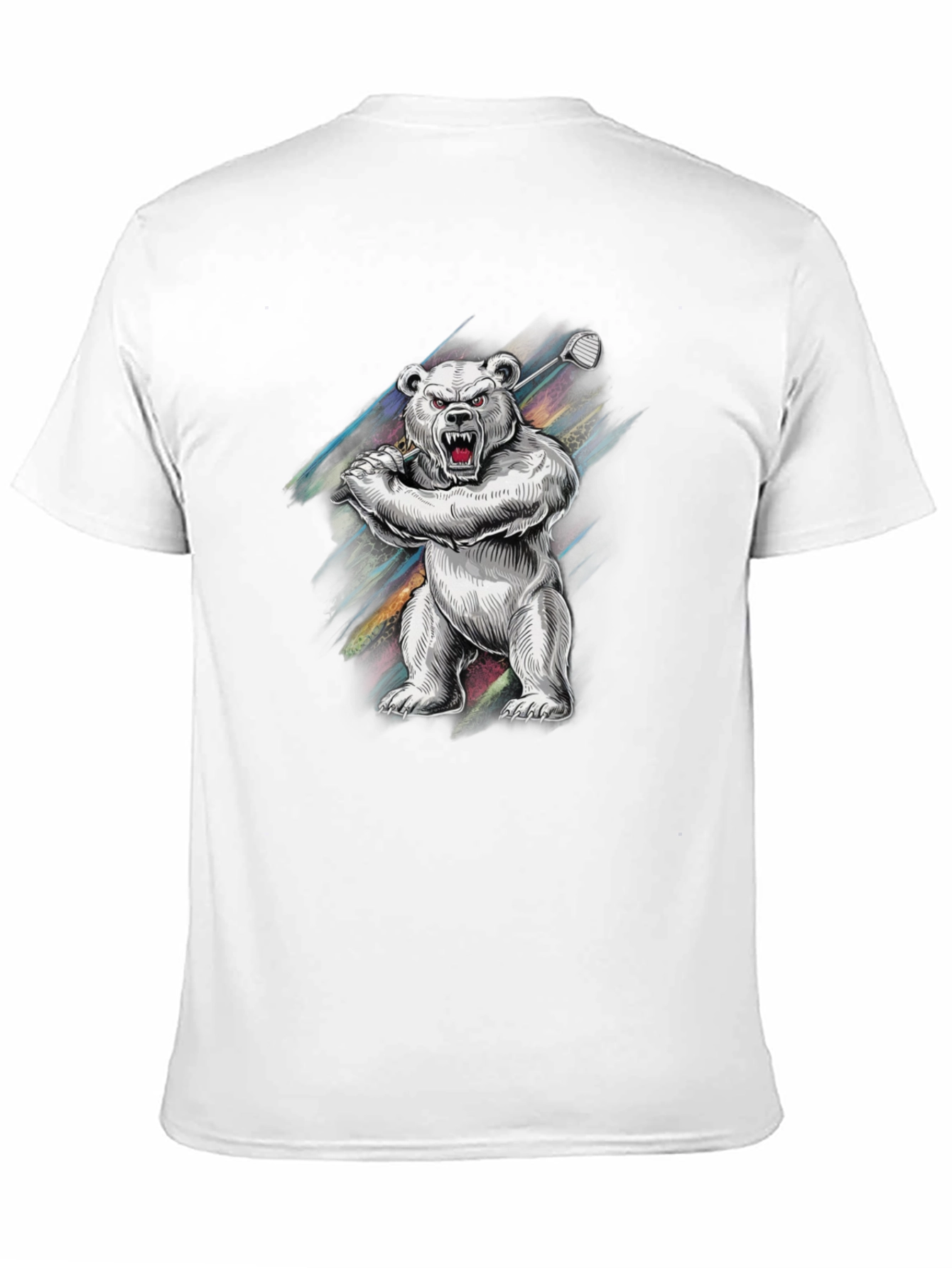 Bear Golf Swing Graphic T-Shirt