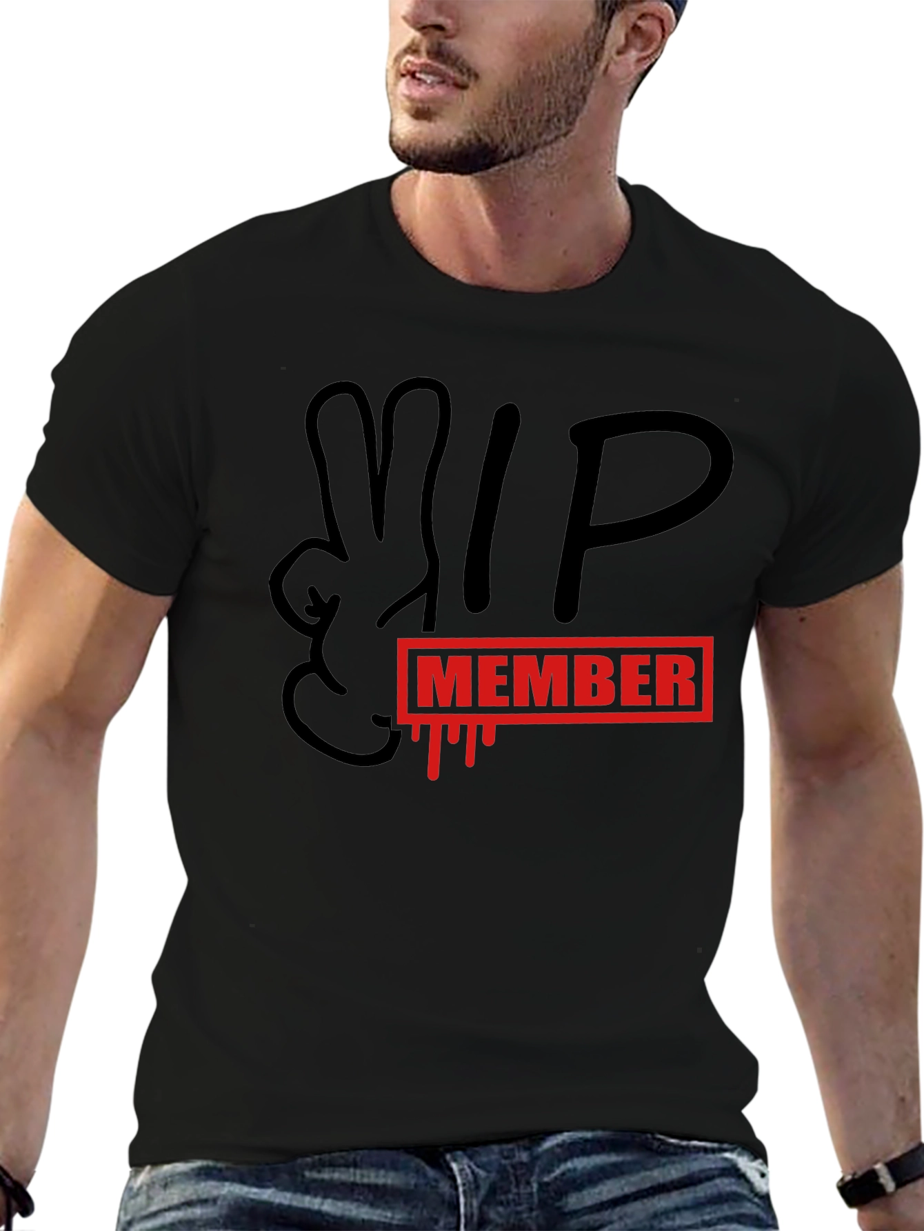 VIP Member Graphic T-Shirt - Black
