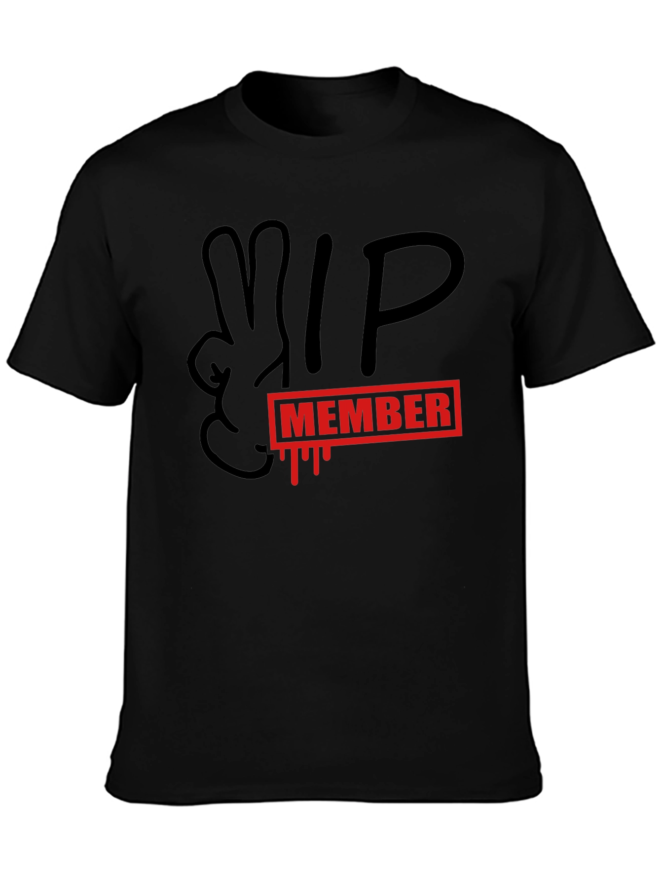 VIP Member Graphic T-Shirt - Black