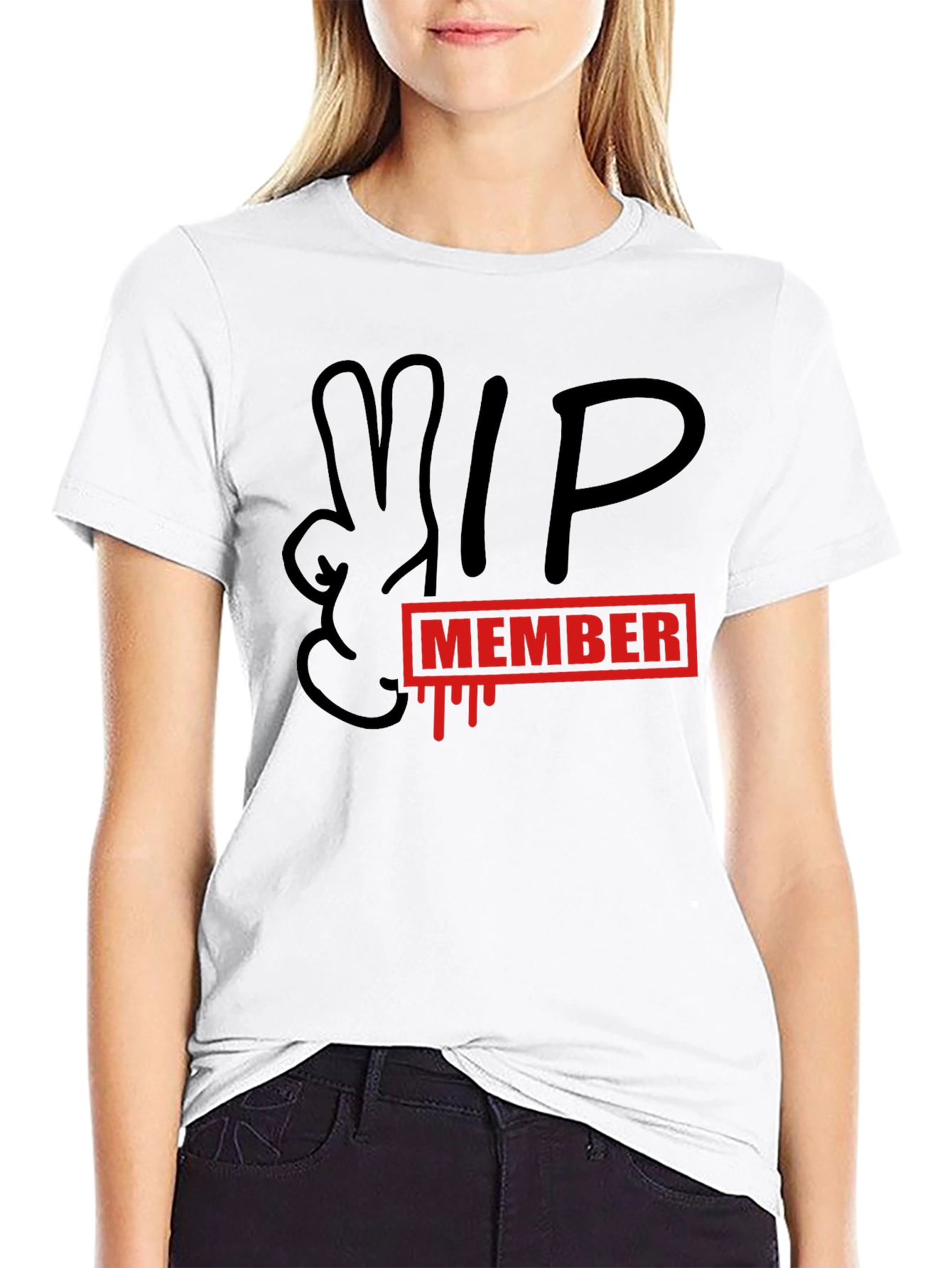 VIP Member Graphic T-Shirt - Black