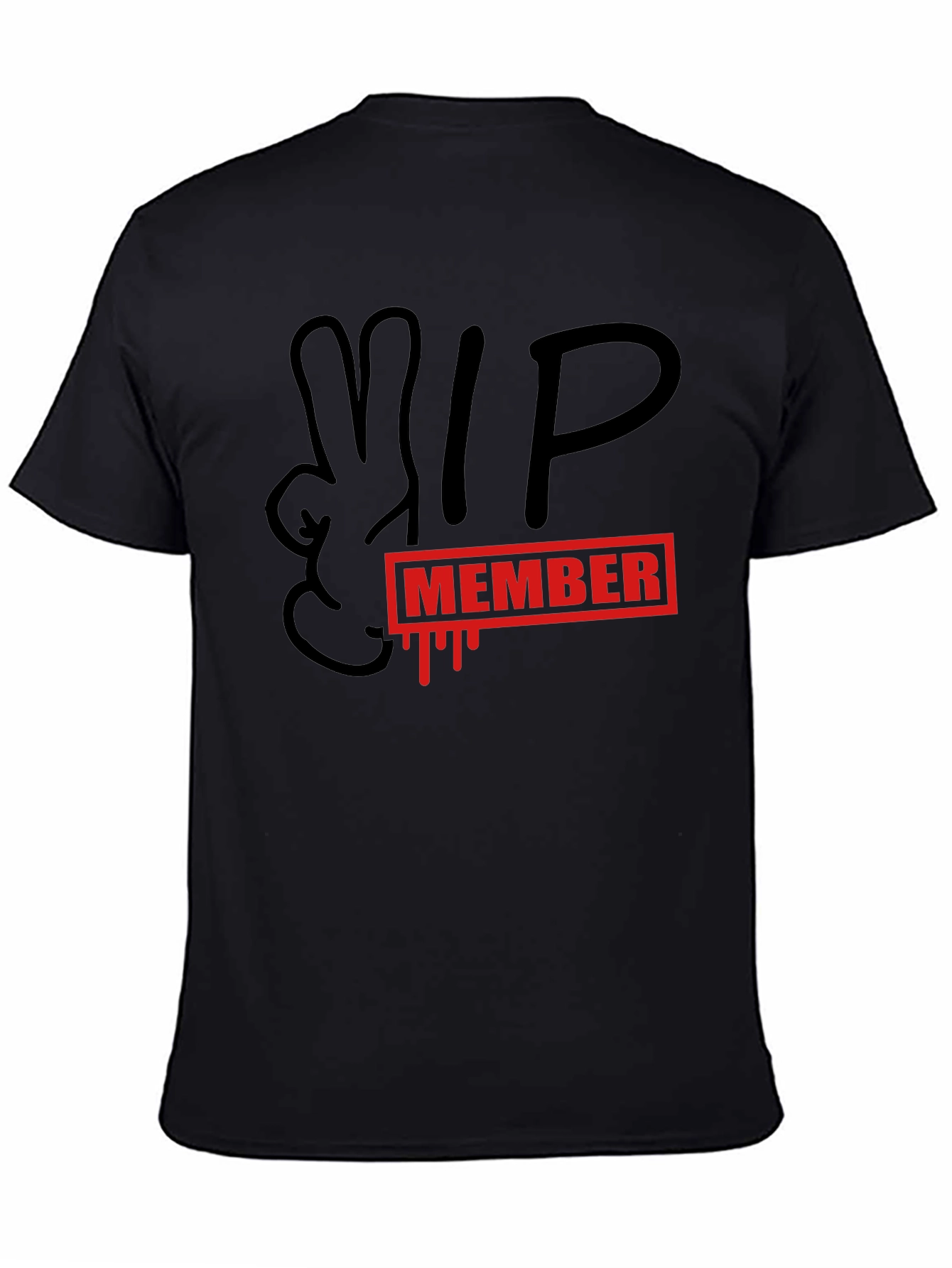 VIP Member Graphic T-Shirt - Black