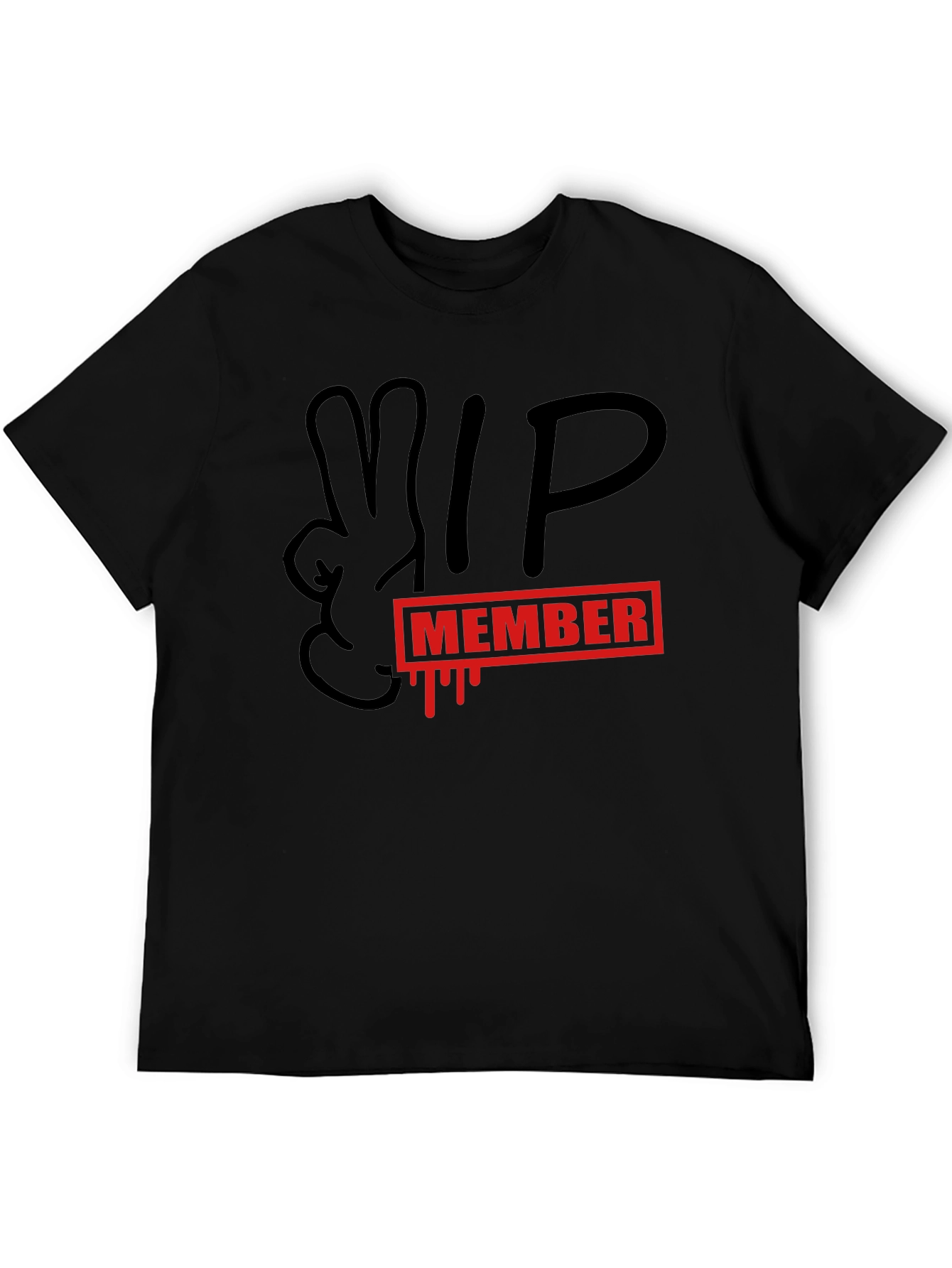 VIP Member Graphic T-Shirt - Black