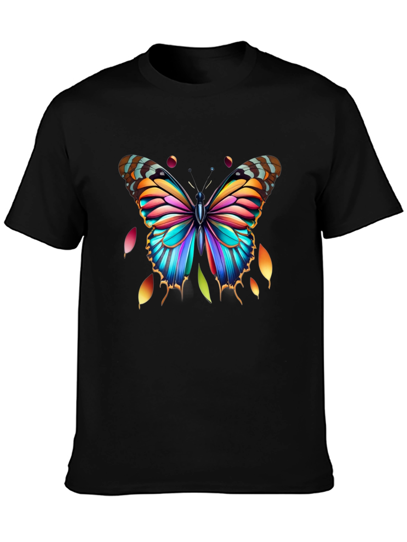 Colorful Butterfly Graphic Tee