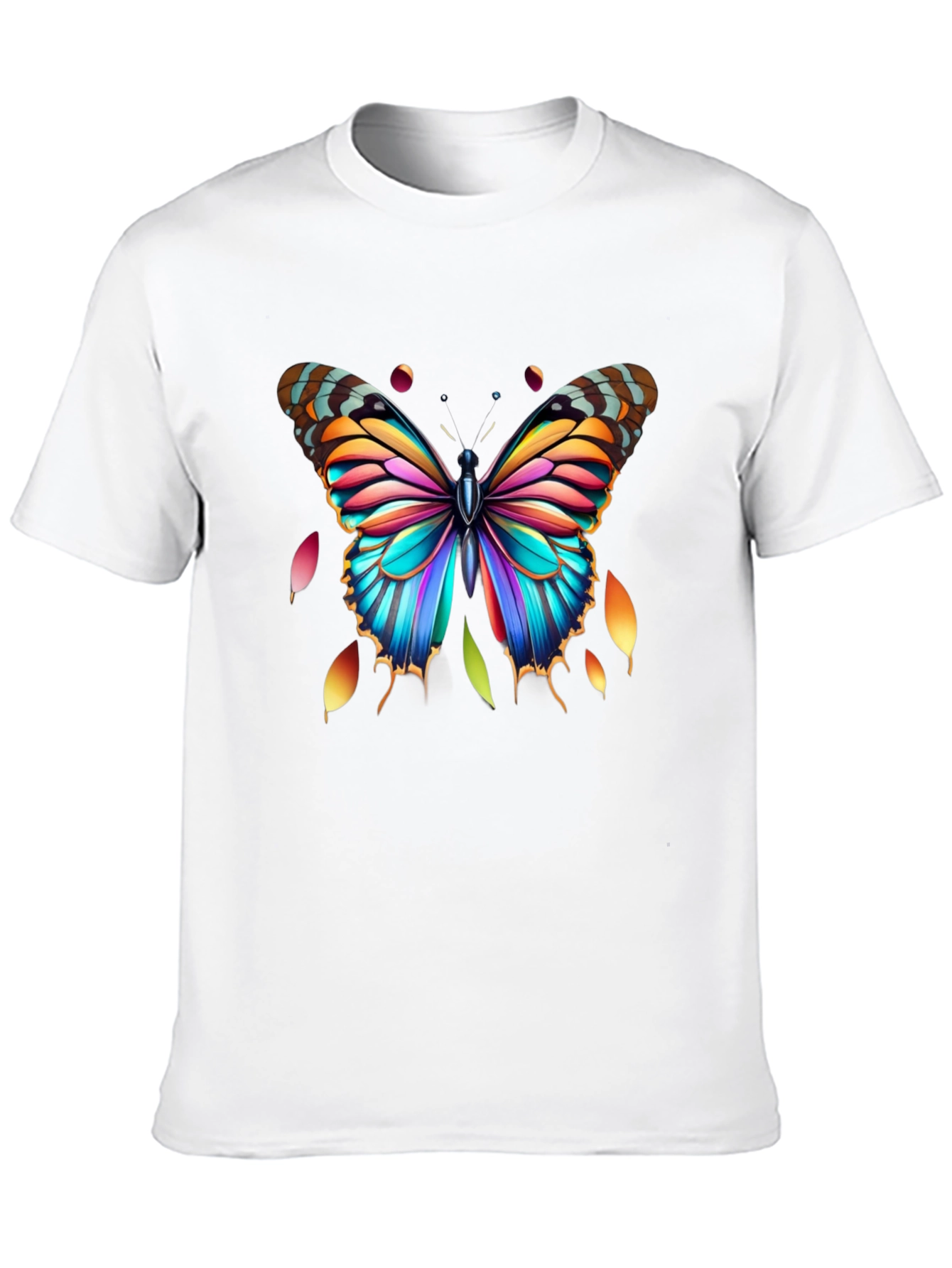 Colorful Butterfly Graphic Tee