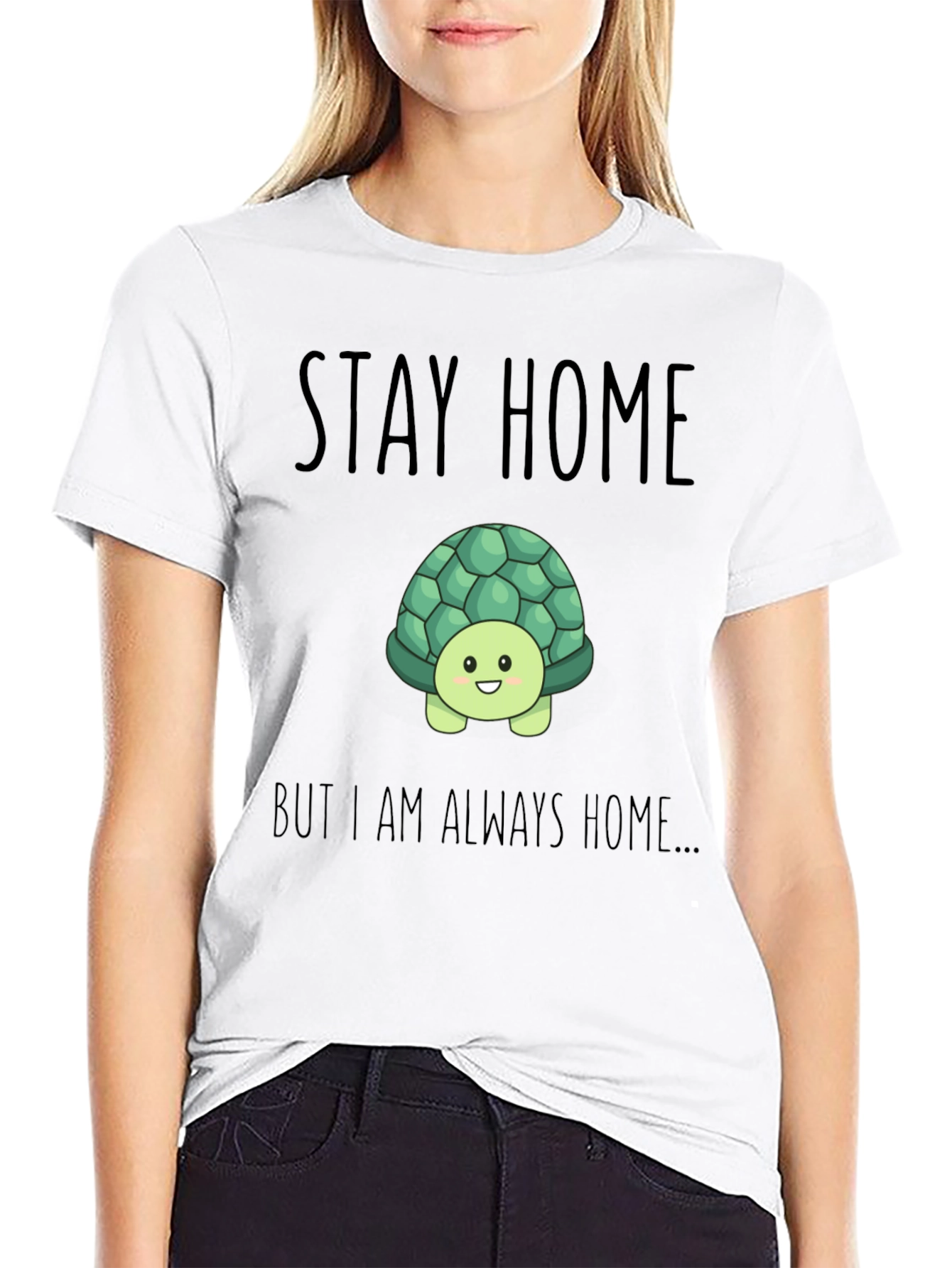 Stay Home Turtle Graphic Tee