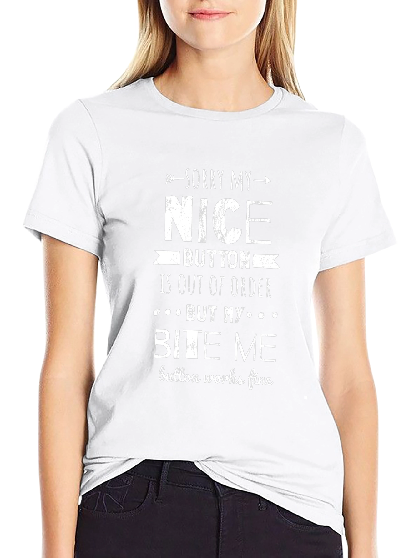 Funny Bite Me Graphic Novelty T-Shirt