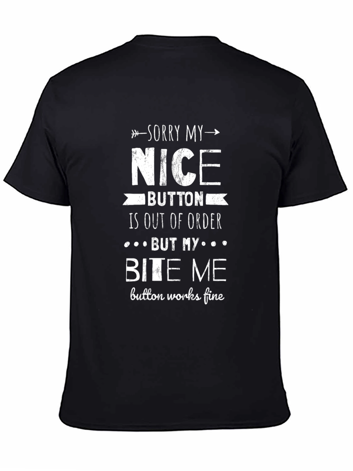 Funny Bite Me Graphic Novelty T-Shirt