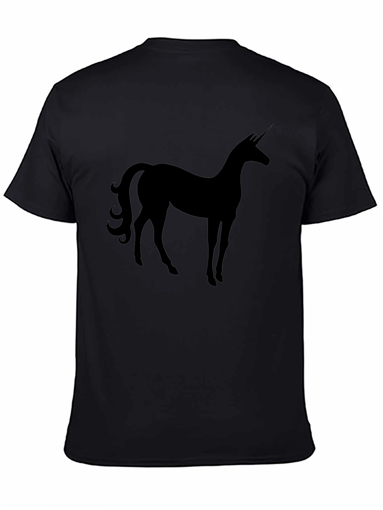 Unicorn Silhouette Black T-Shirt