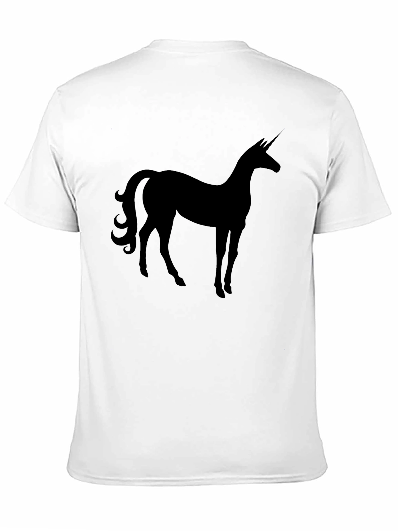 Unicorn Silhouette Black T-Shirt