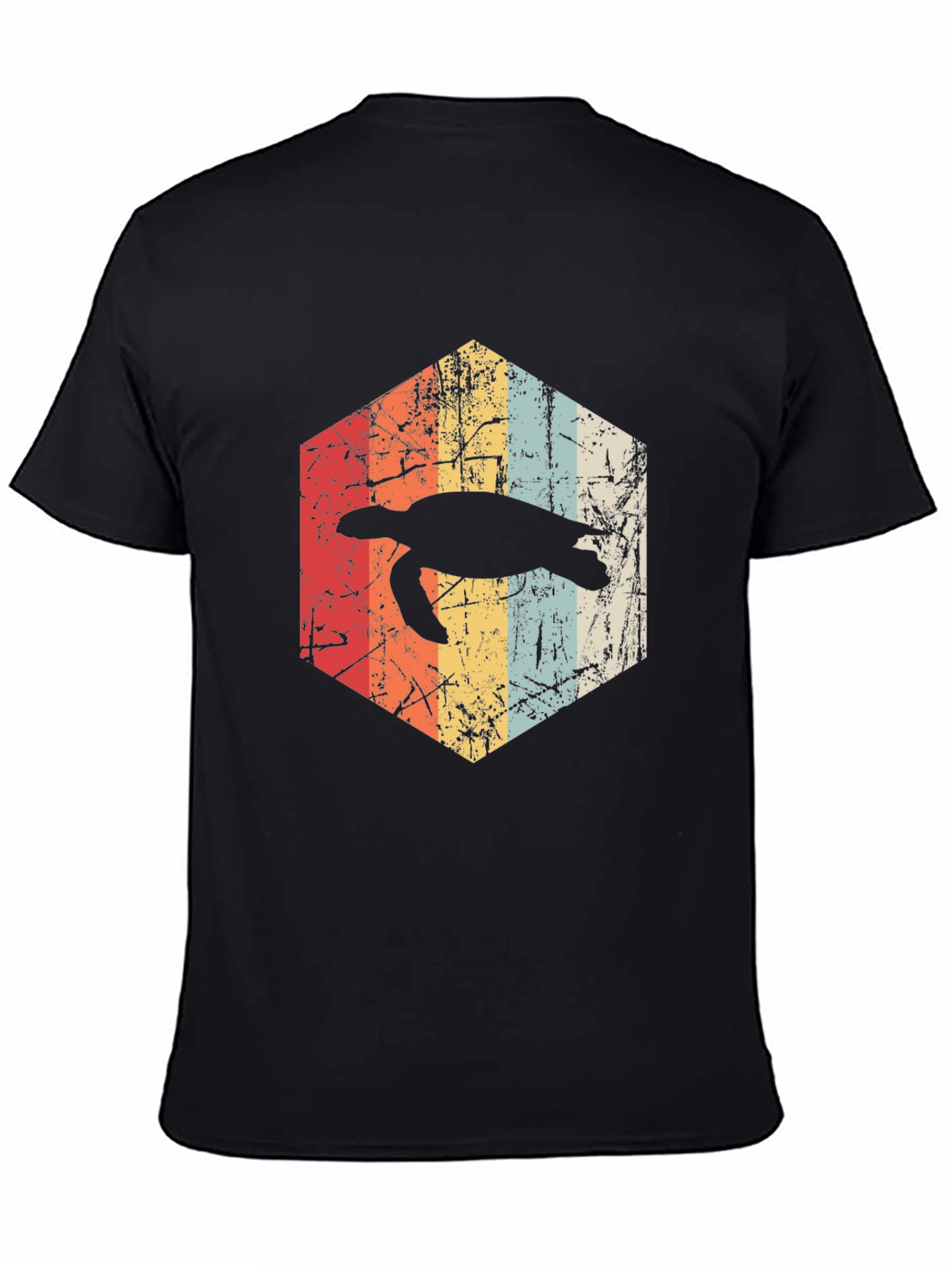 Retro Turtle Hexagon Graphic Tee