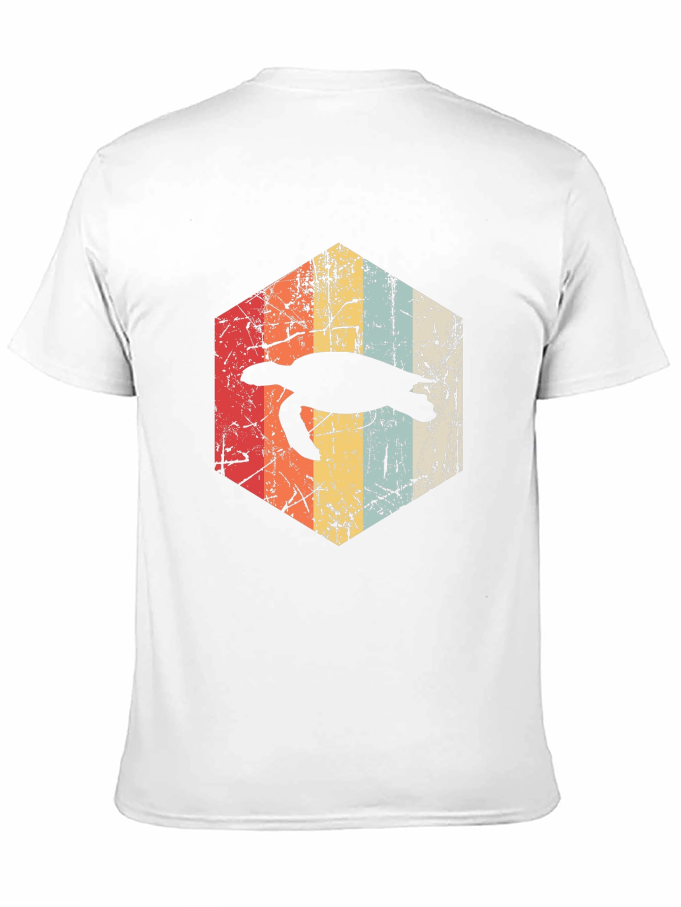 Retro Turtle Hexagon Graphic Tee