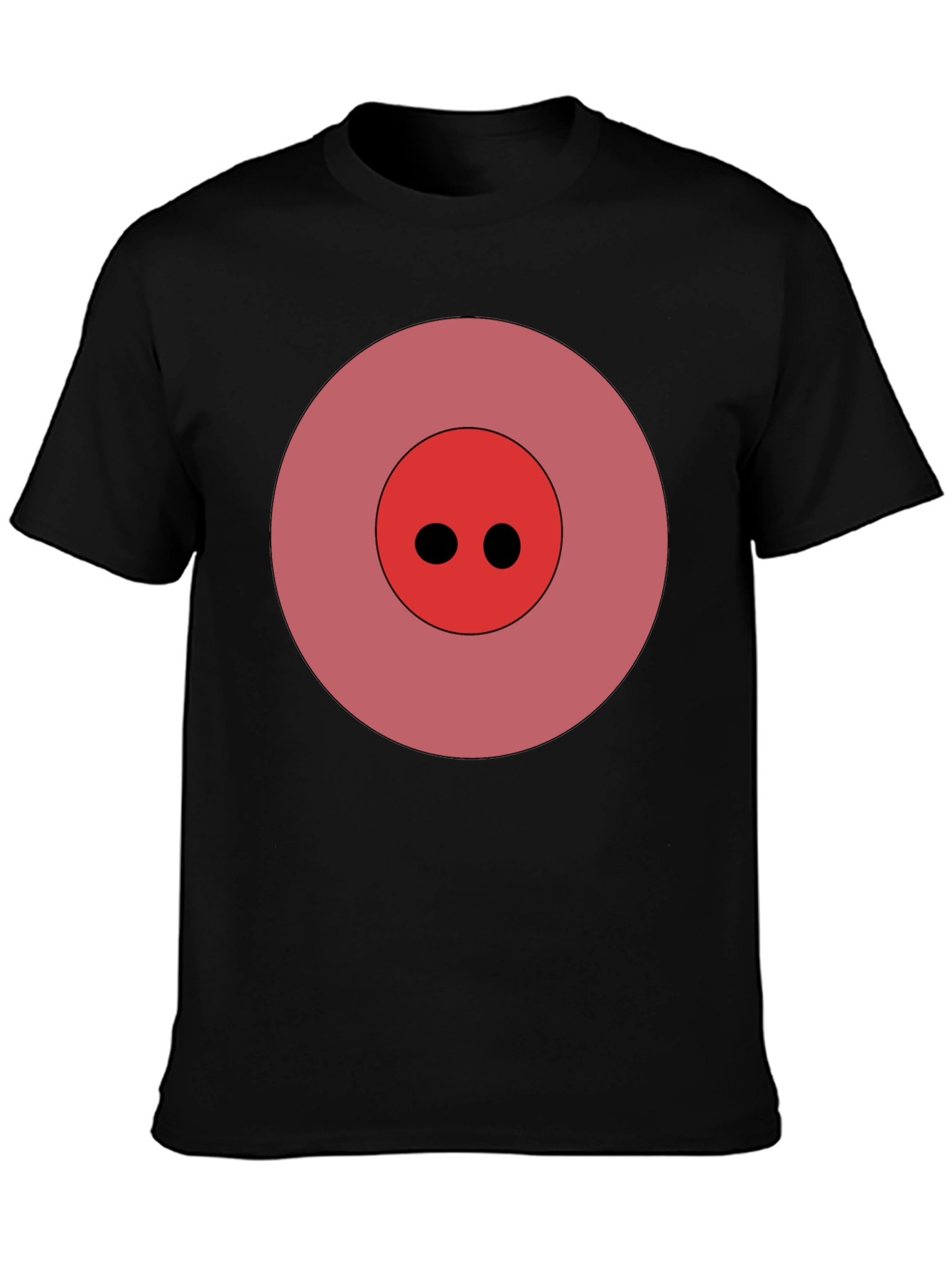 Pig Nose Graphic Black T-Shirt