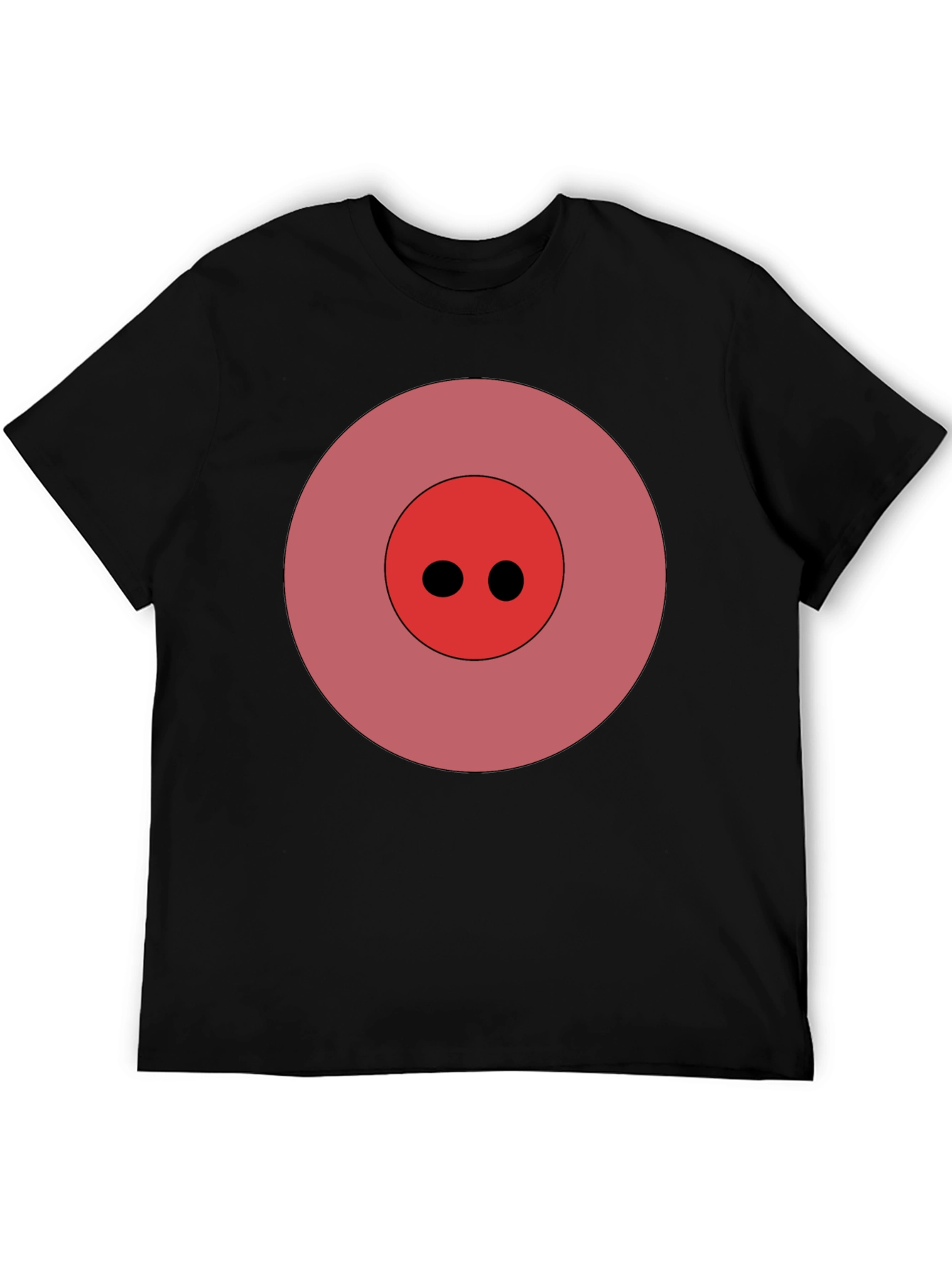 Pig Nose Graphic Black T-Shirt