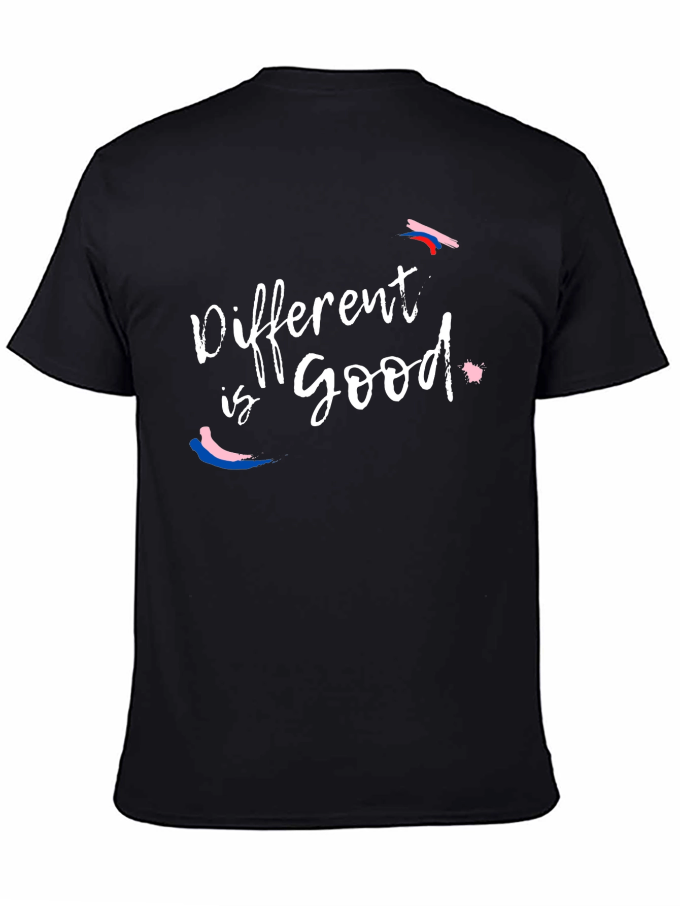 Different is Good Black Graphic Tee