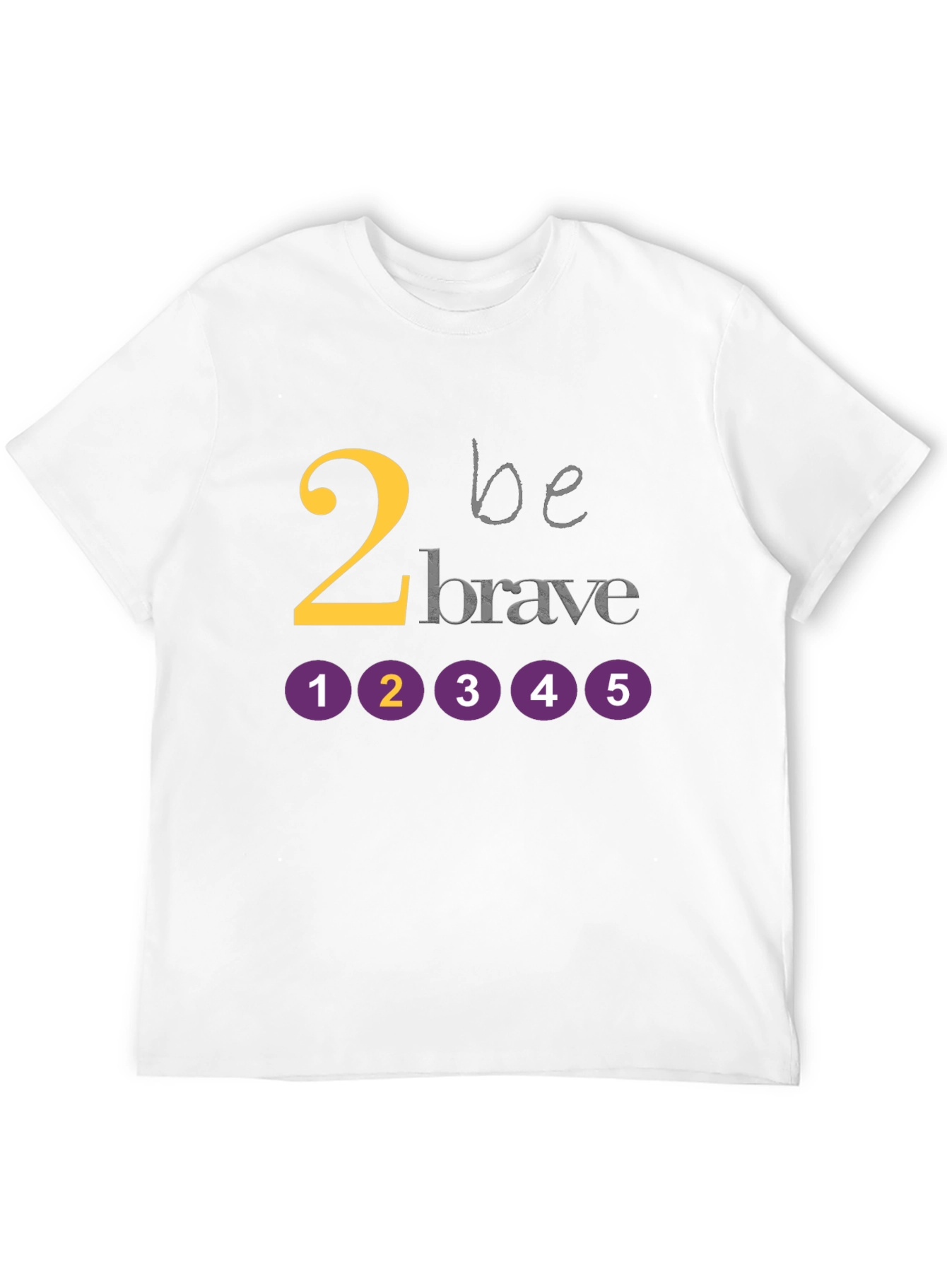 Be Brave Graphic Tee - Black Cotton