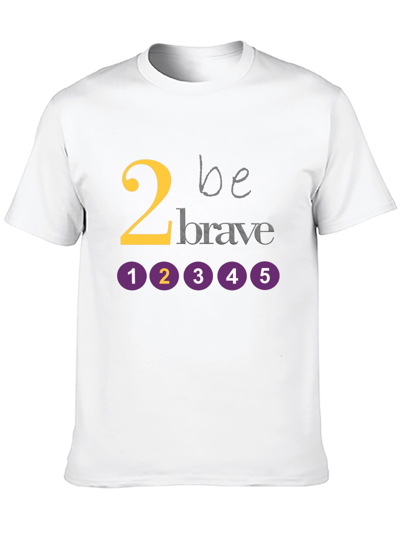 Be Brave Graphic Tee - Black Cotton