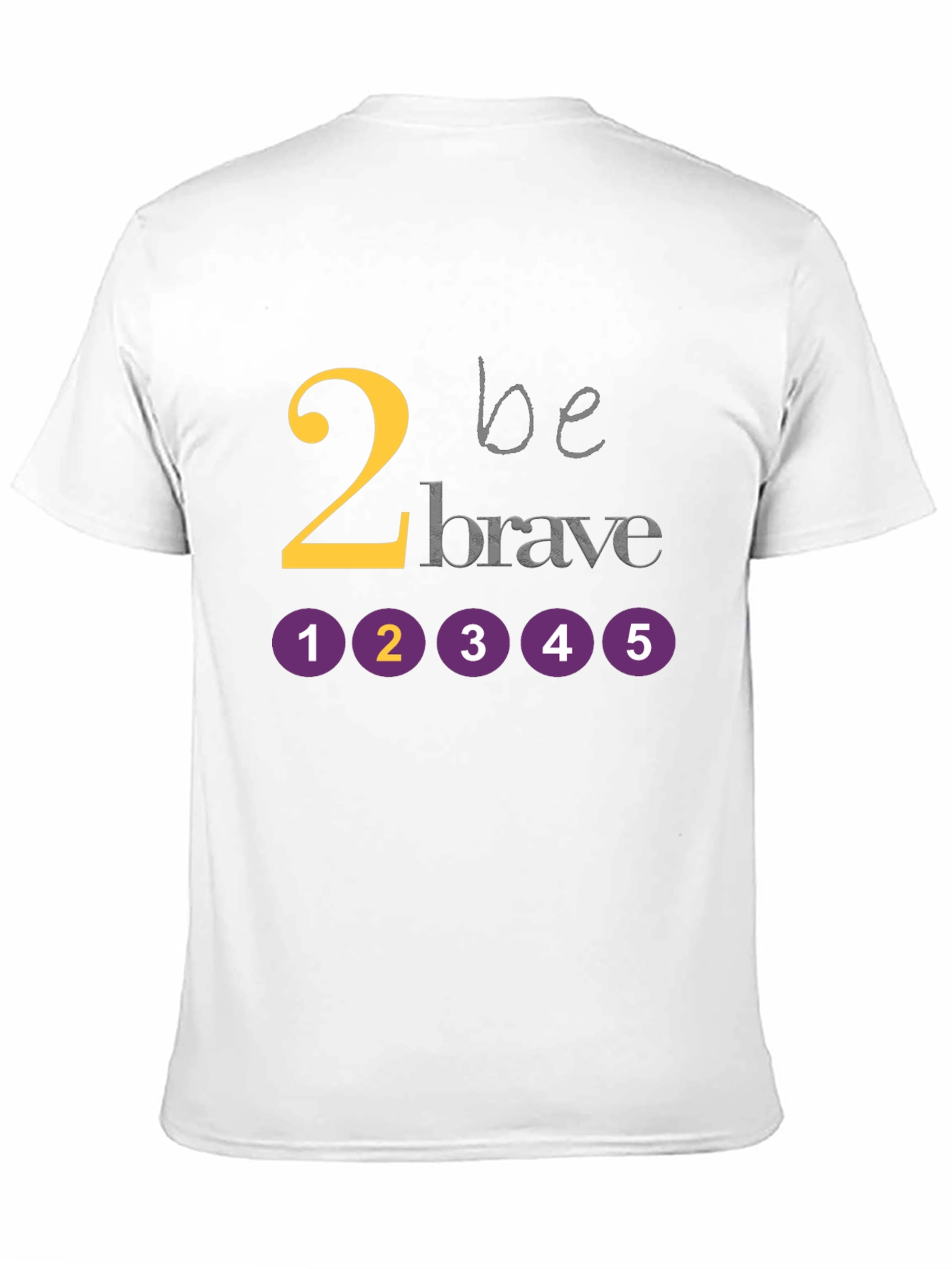 Be Brave Graphic Tee - Black Cotton