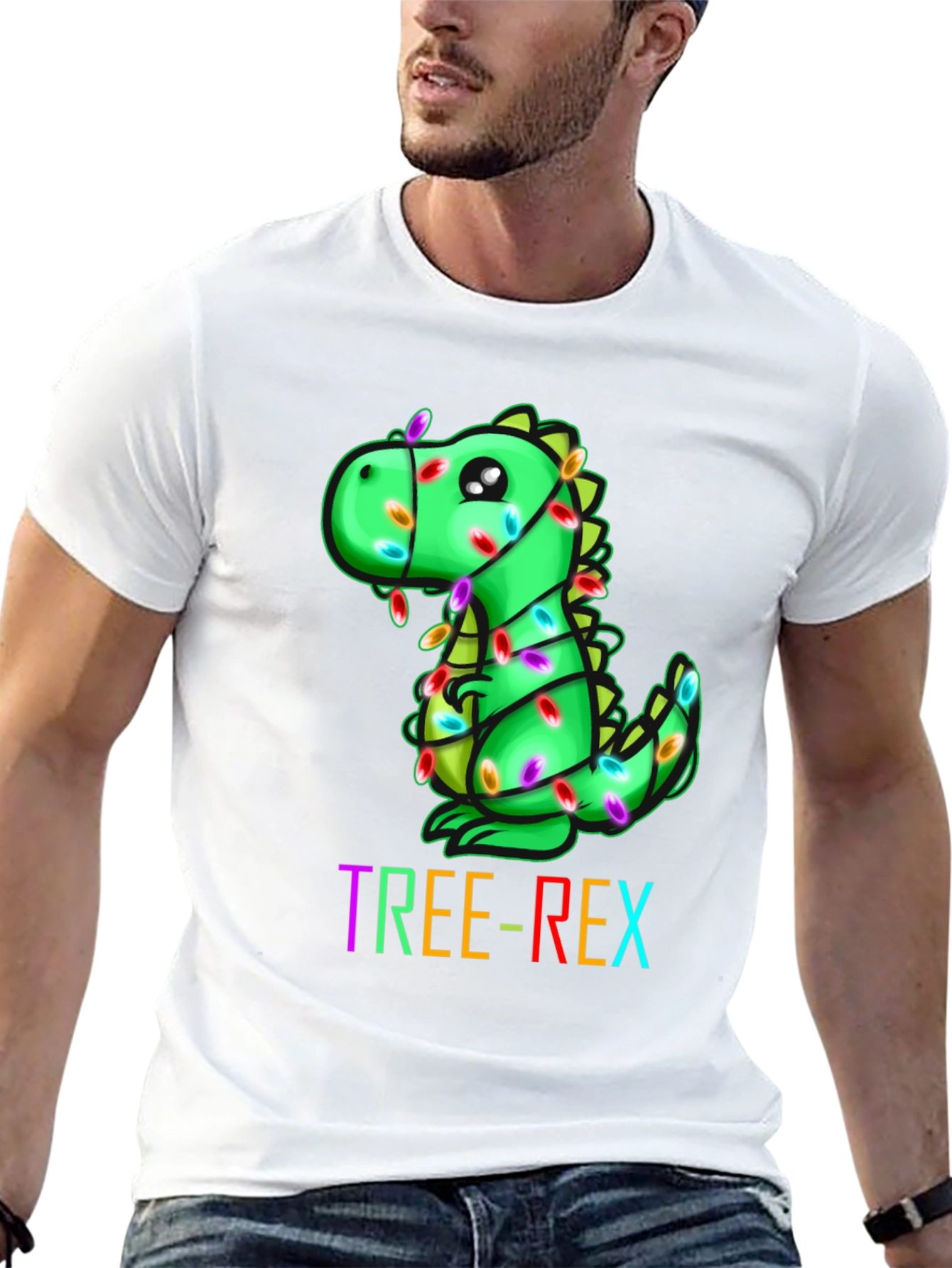 Tree-Rex Christmas T-Shirt - Dinosaur Holiday Tee