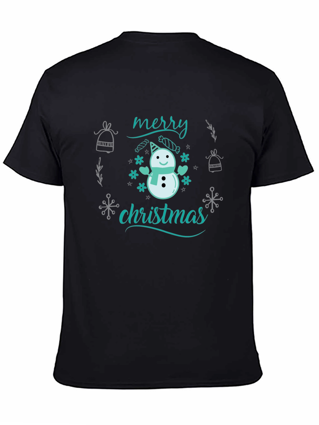Merry Christmas Snowman Tee - Holiday Gift
