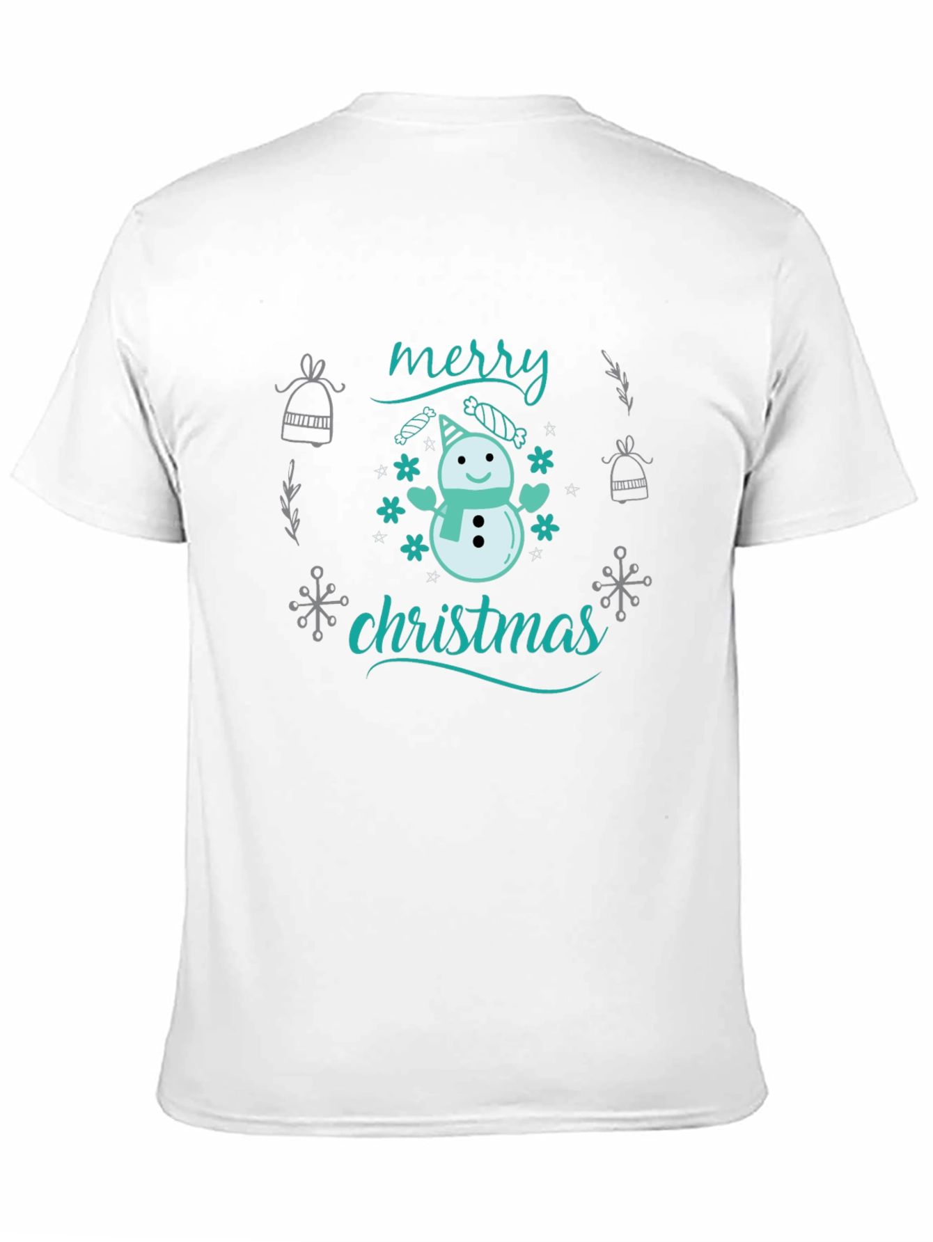 Merry Christmas Snowman Tee - Holiday Gift