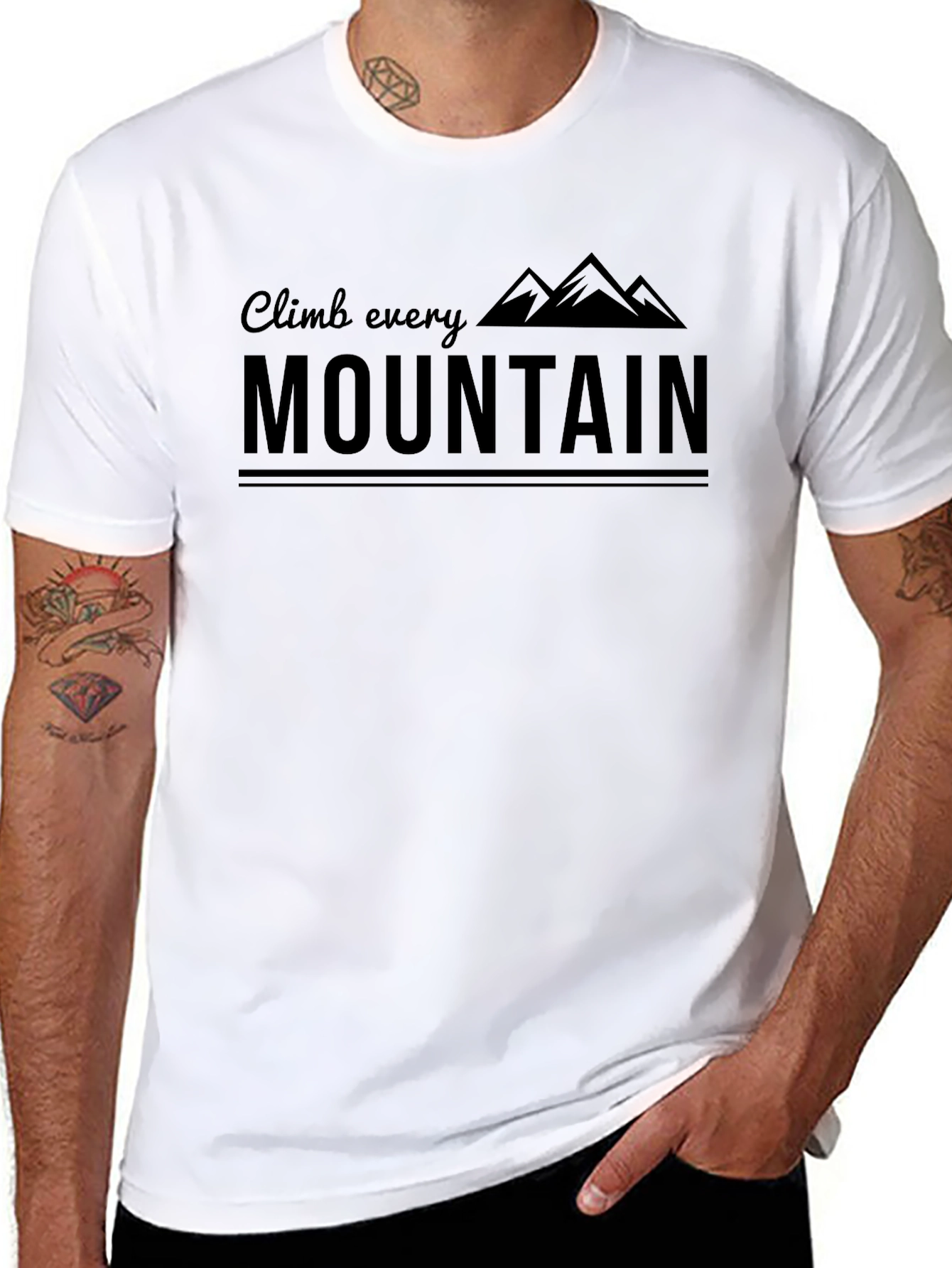 Climb Every Mountain T-Shirt - Black