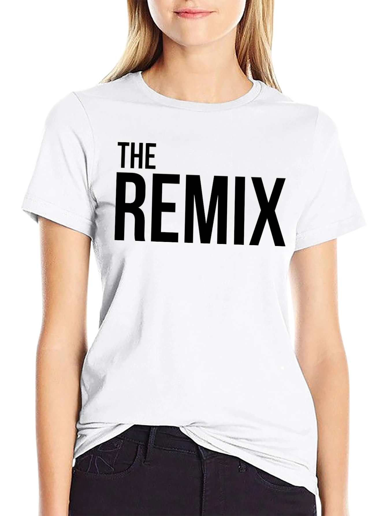 The Remix Black T-Shirt - Bold Statement Tee