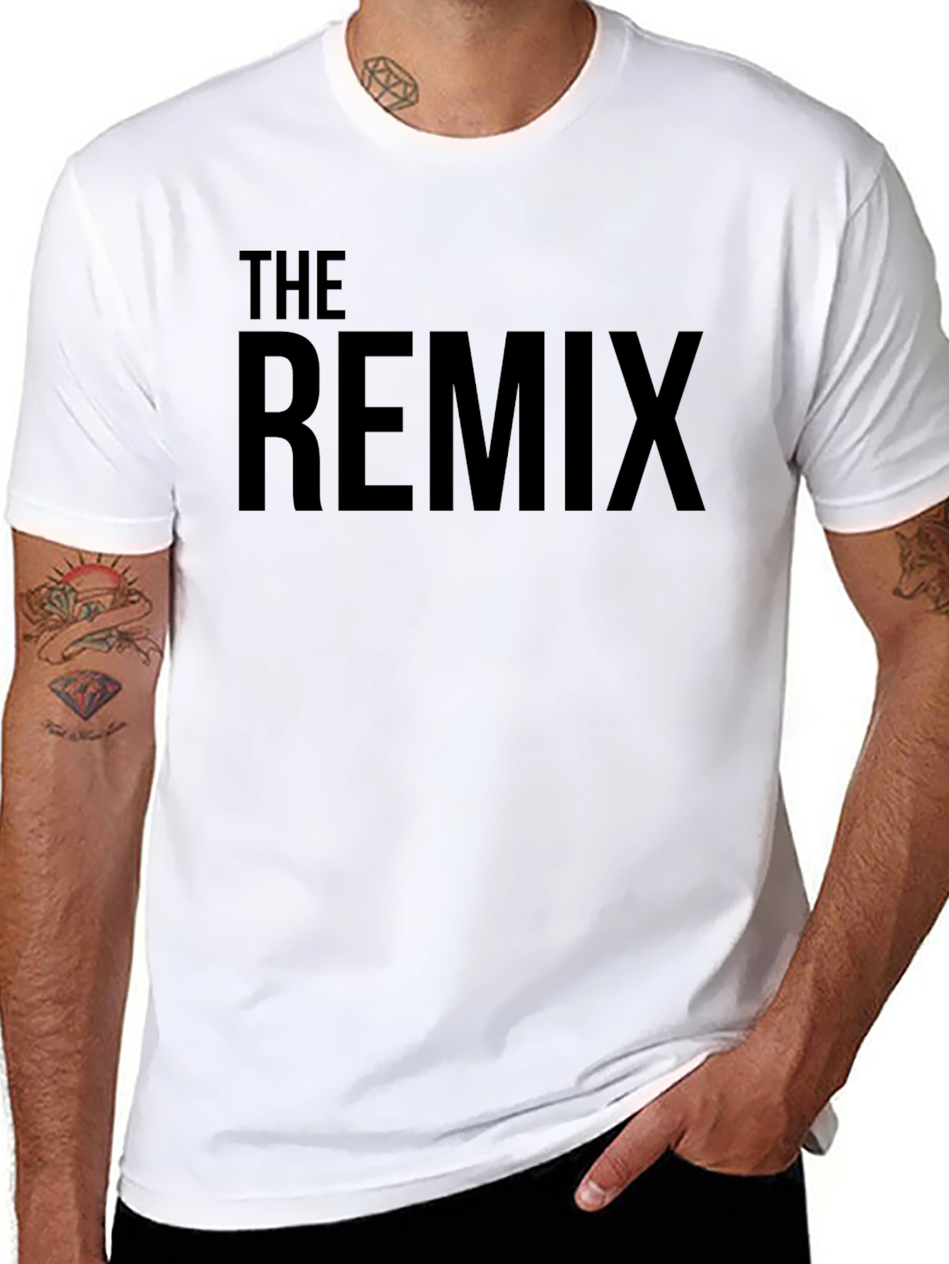 The Remix Black T-Shirt - Bold Statement Tee