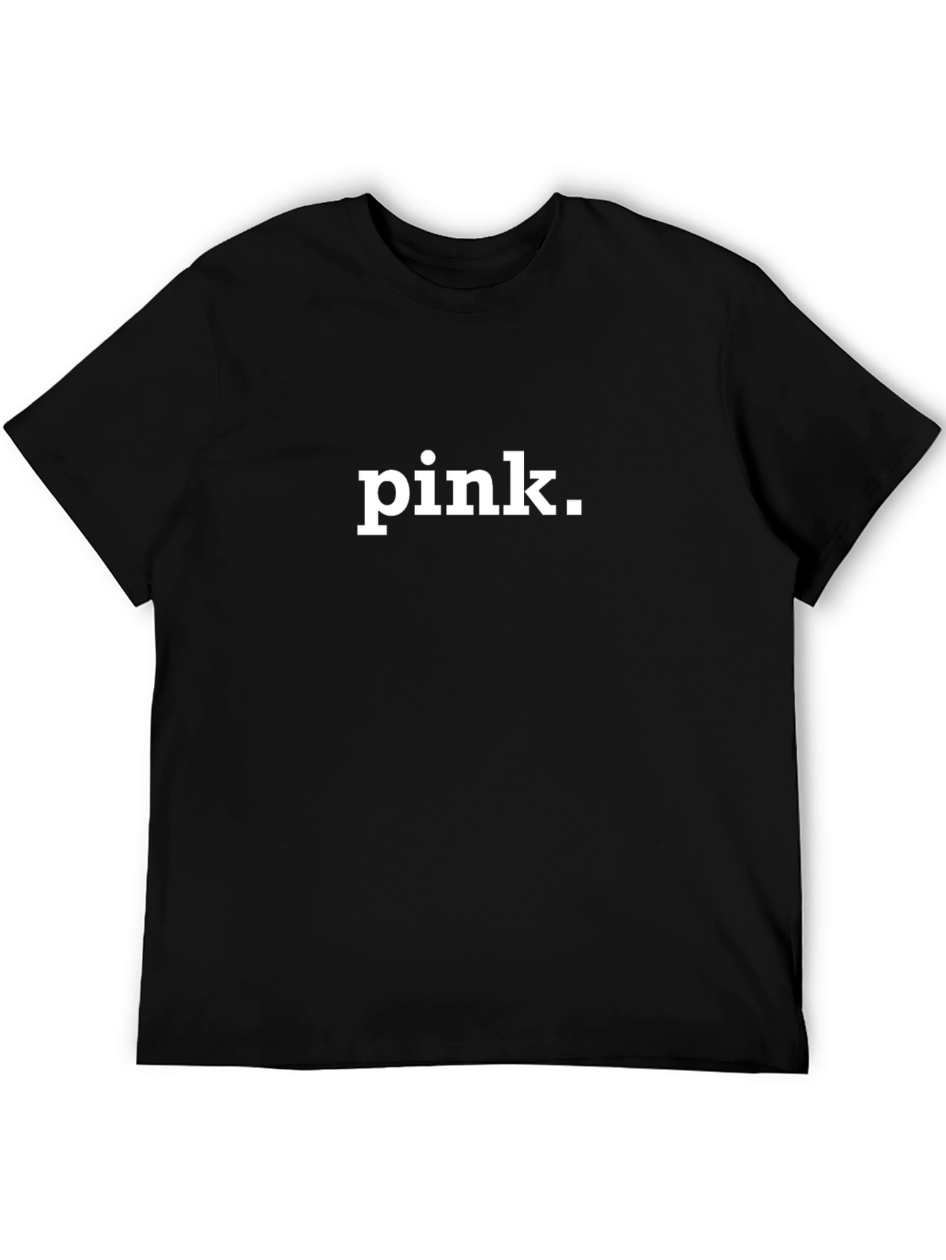 Pink Slogan Black T-Shirt - Modern Casual Tee