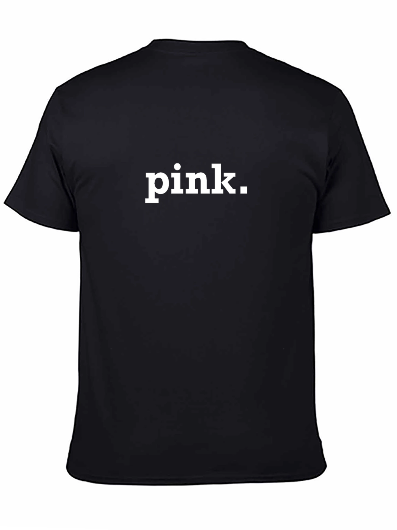Pink Slogan Black T-Shirt - Modern Casual Tee