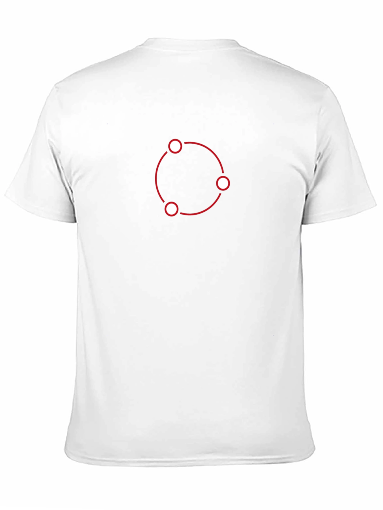 Minimalist Circle Pattern Black T-Shirt