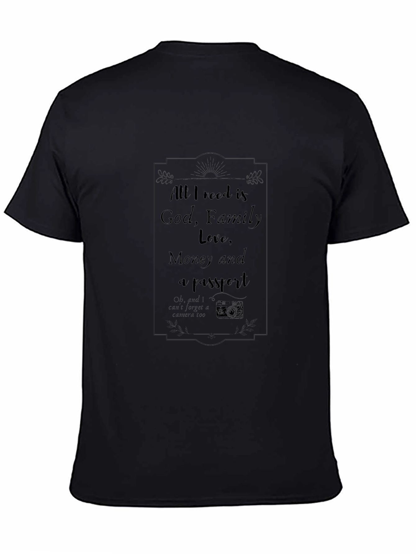 God Family Love Money & Passport T-Shirt