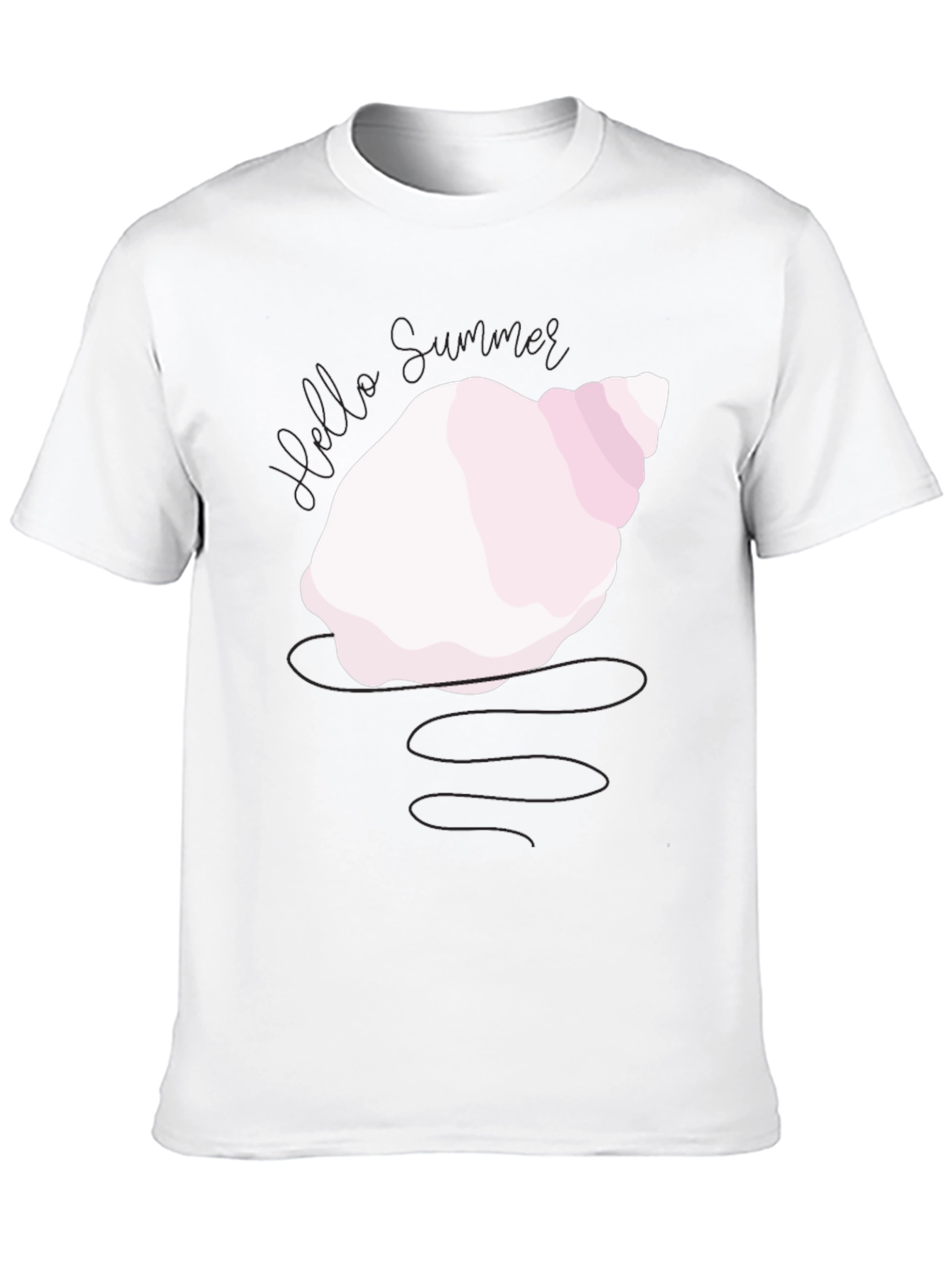 Hello Summer Seashell Graphic Tee