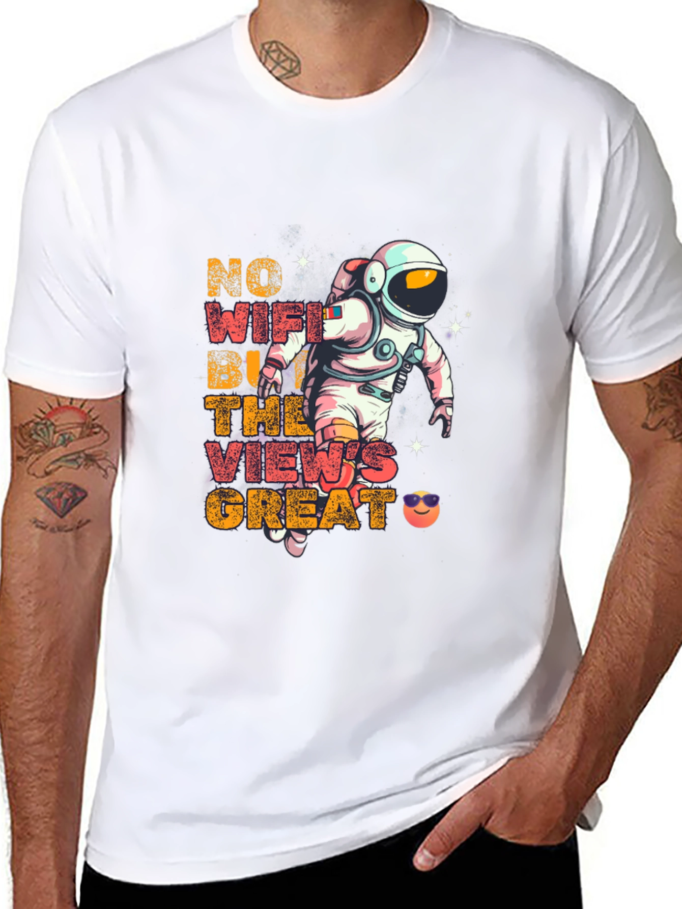 Astronaut No WiFi Graphic Tee
