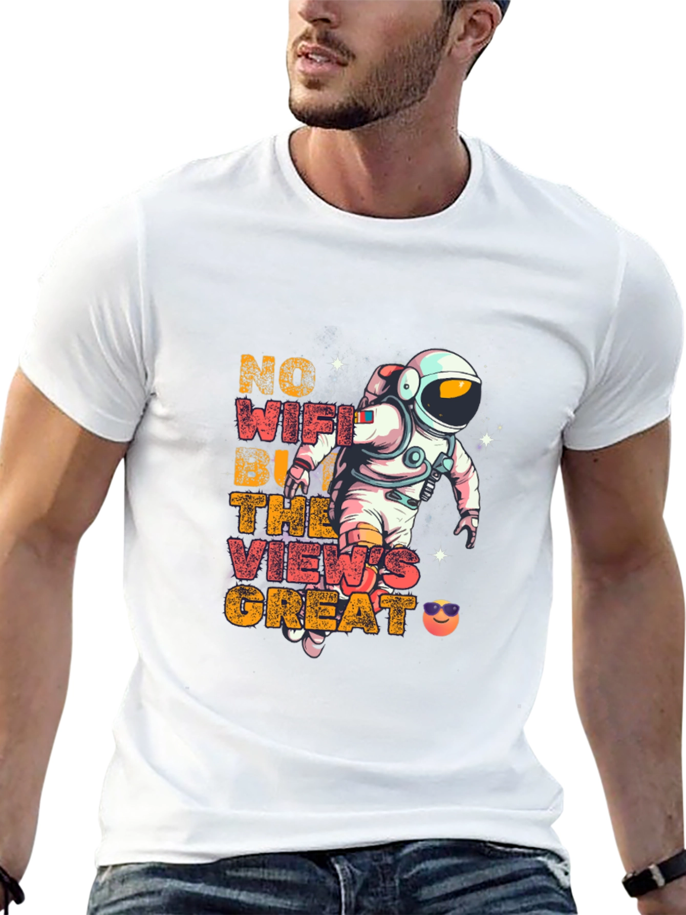 Astronaut No WiFi Graphic Tee