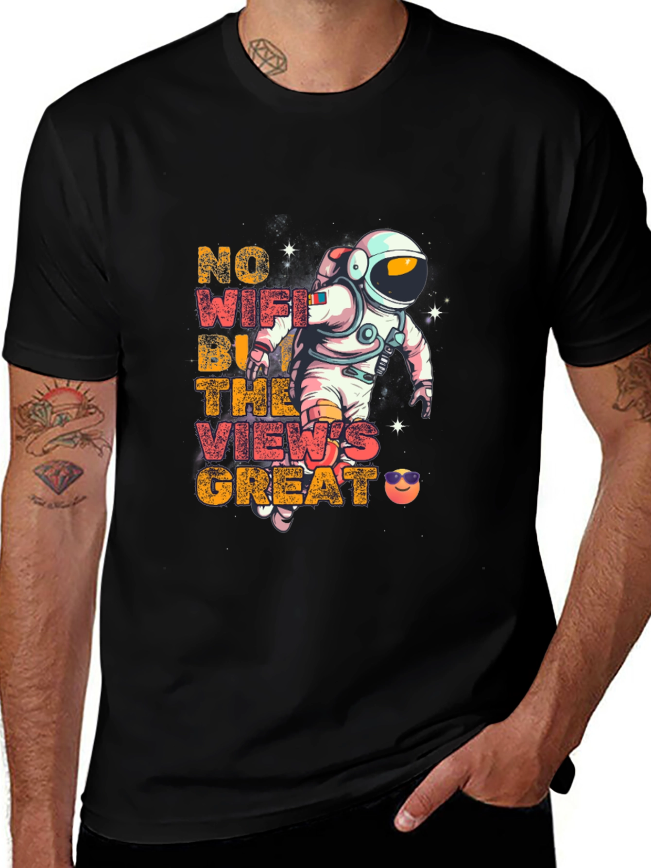 Astronaut No WiFi Graphic Tee