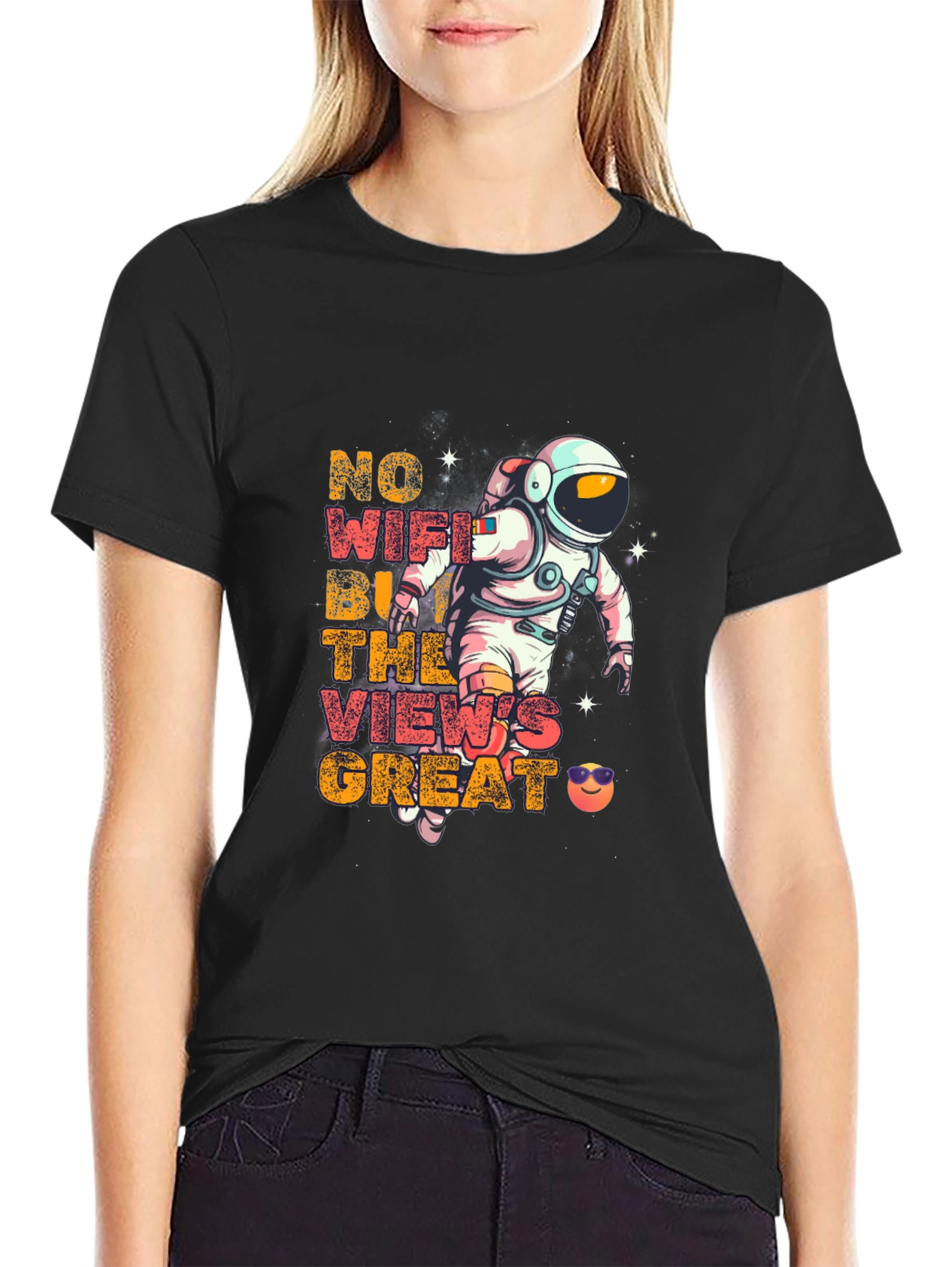 Astronaut No WiFi Graphic Tee