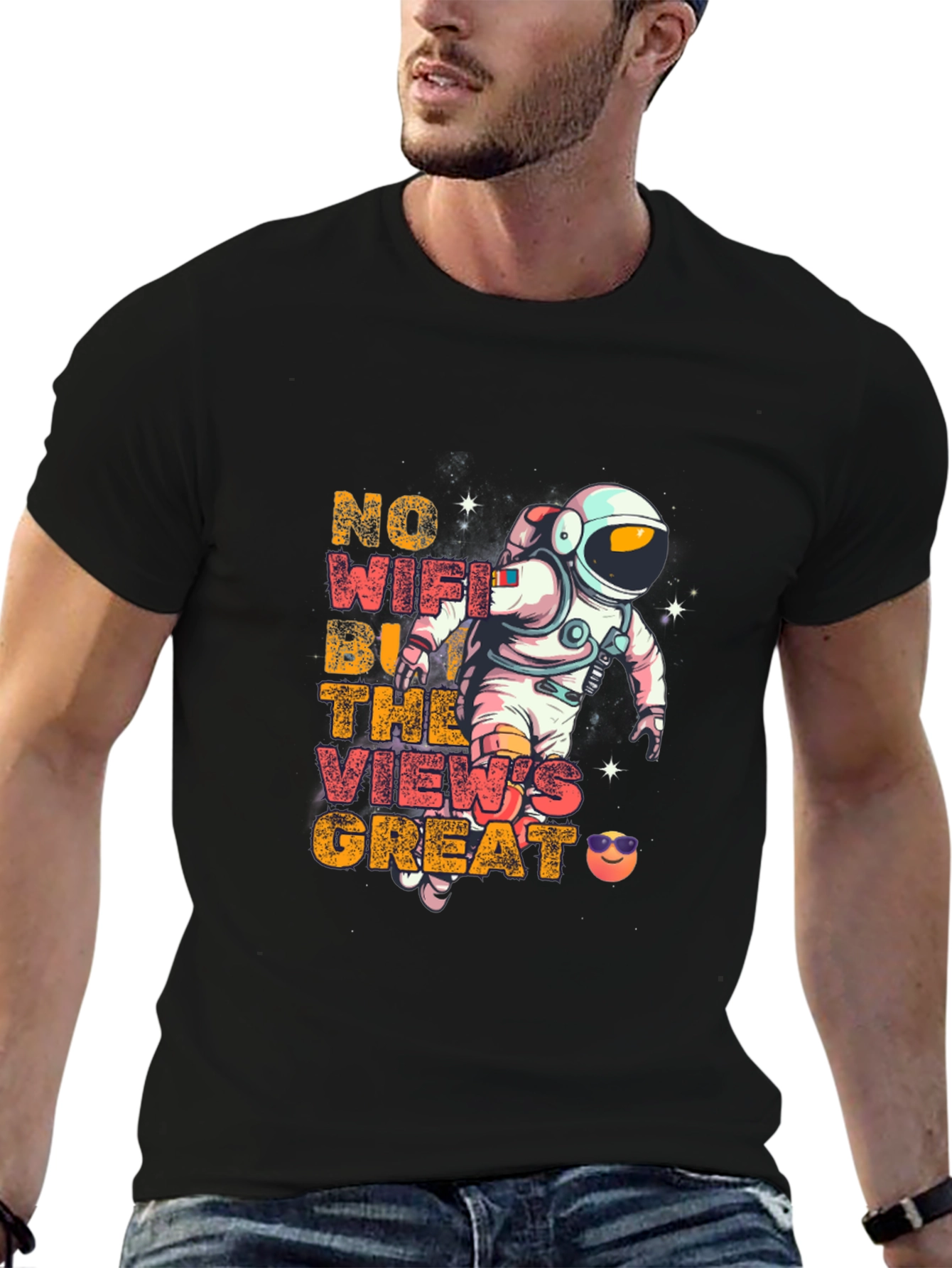 Astronaut No WiFi Graphic Tee