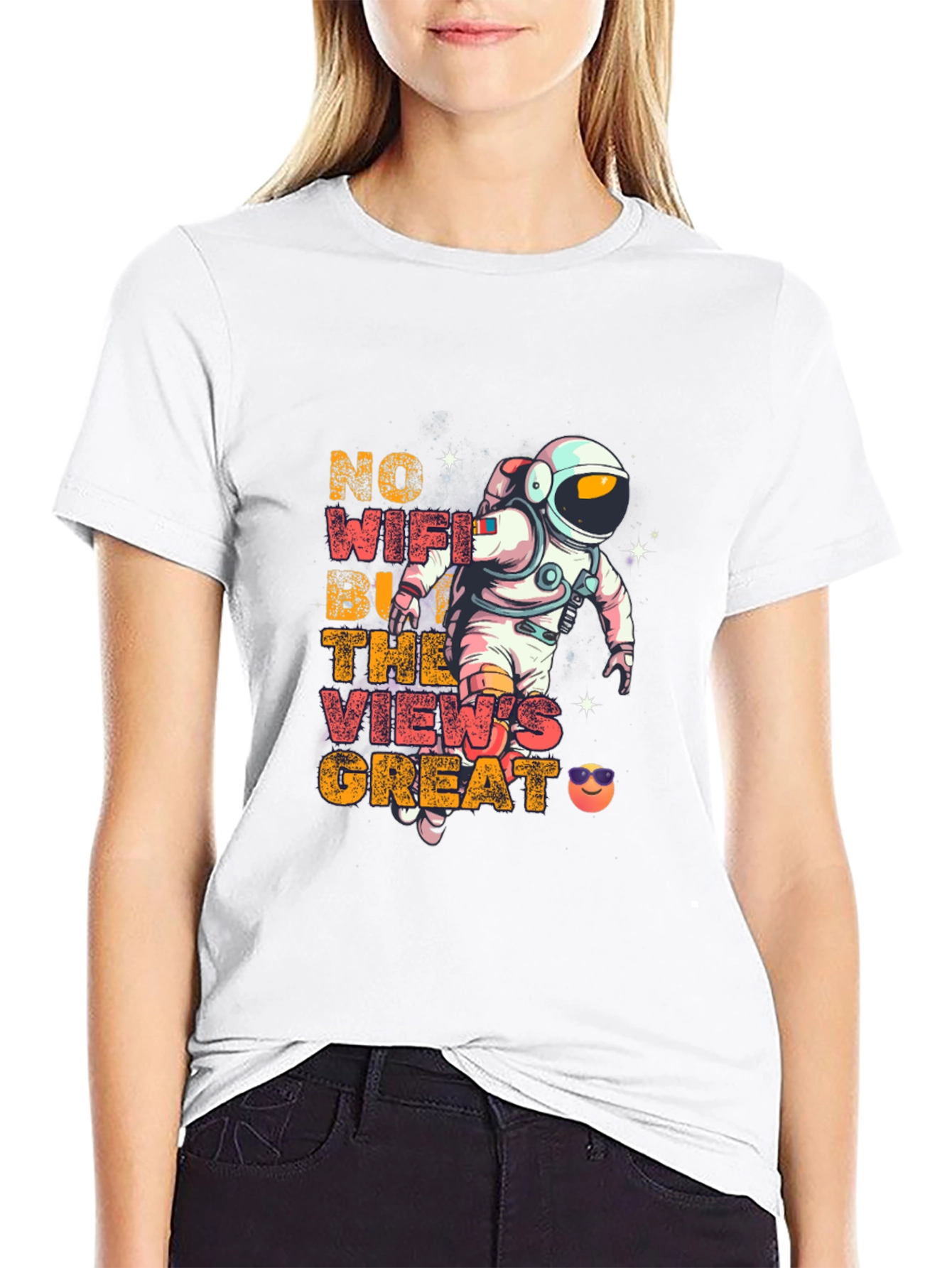 Astronaut No WiFi Graphic Tee