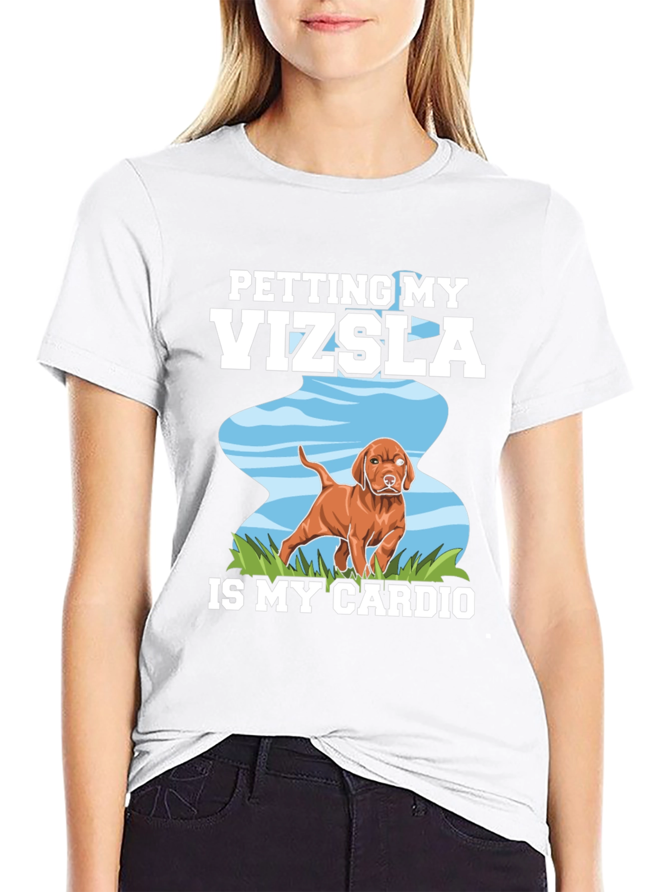 Petting My Vizsla Is My Cardio T-Shirt