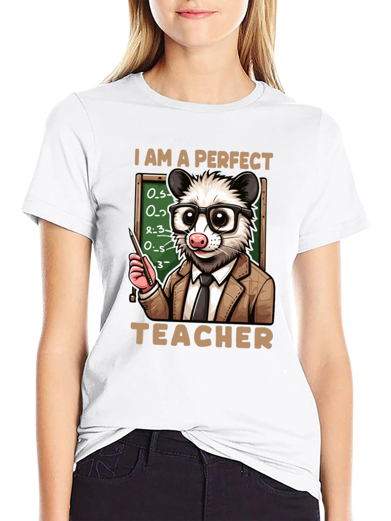 Perfect Teacher Opossum T-Shirt
