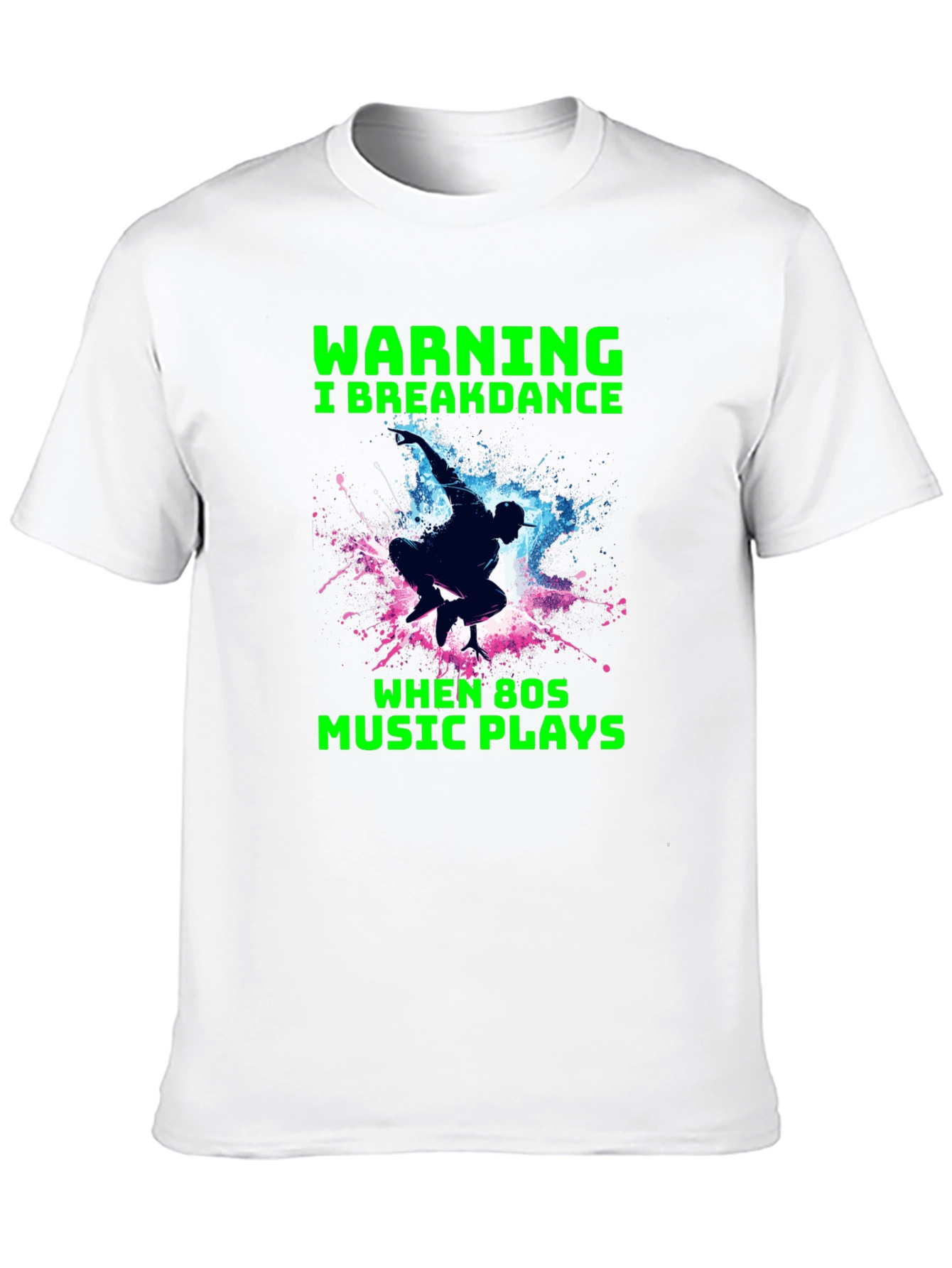 Breakdance 80s Music Graphic Tee