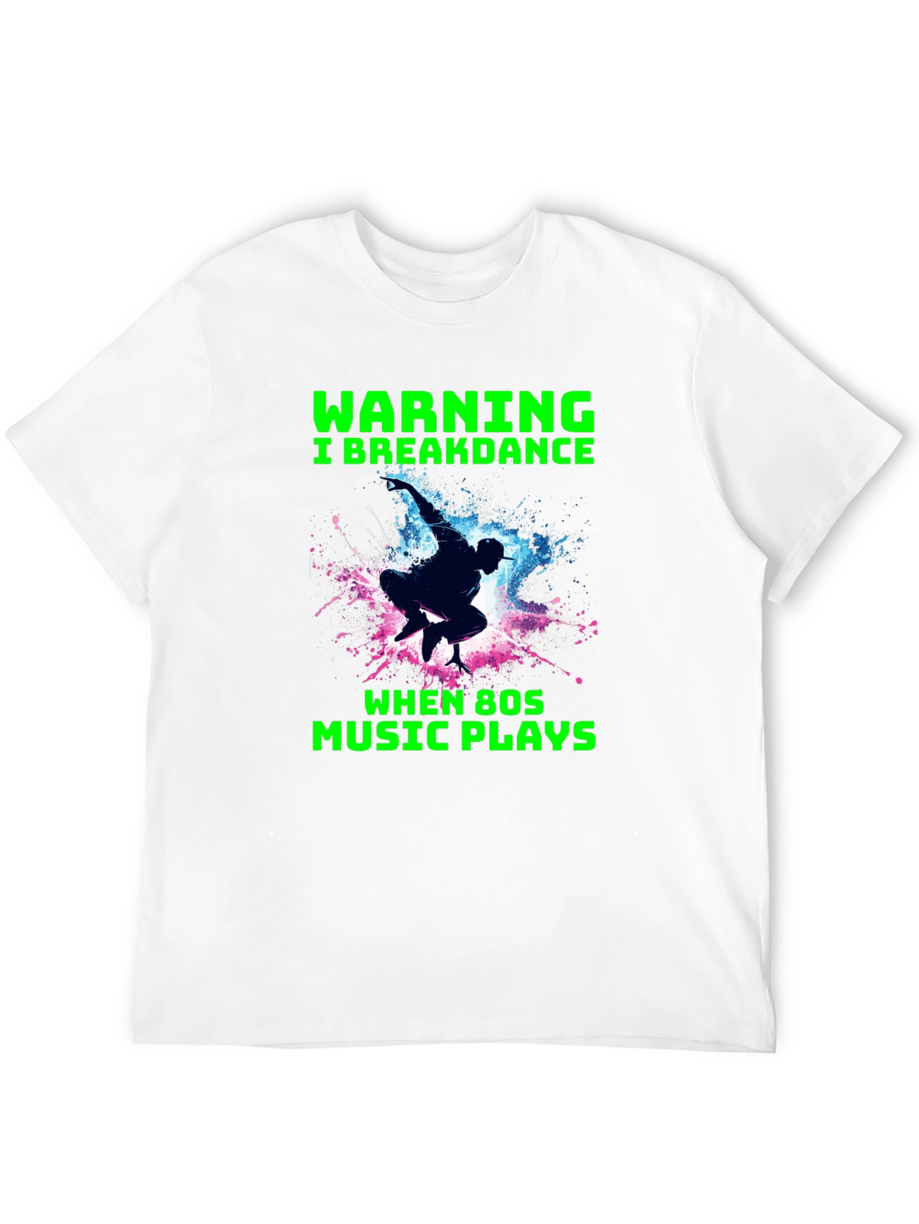 Breakdance 80s Music Graphic Tee