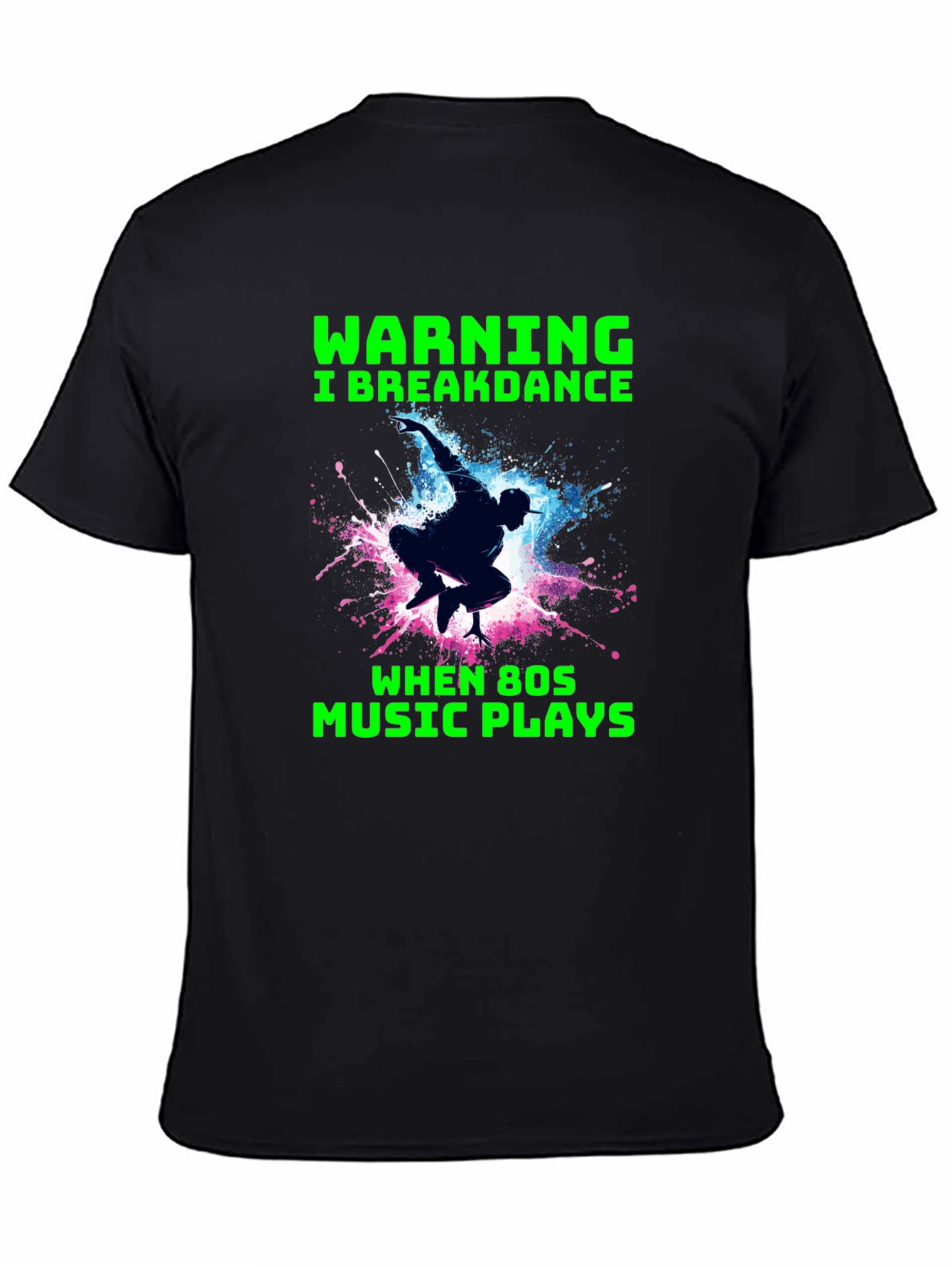 Breakdance 80s Music Graphic Tee
