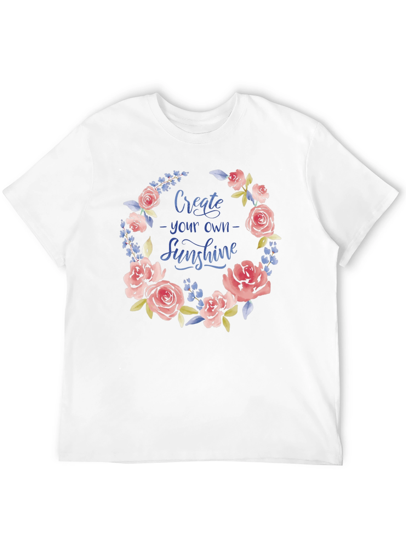 Floral Sunshine Graphic Tee - Black